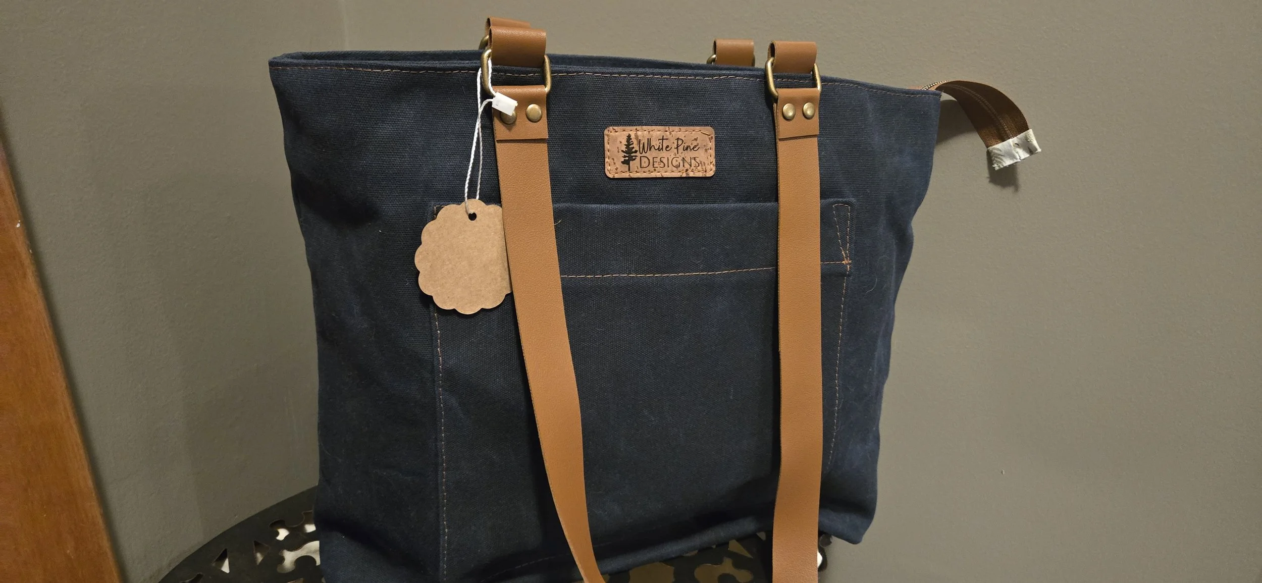 Waxed Canvas Tote-- Nature Lover - SOLD