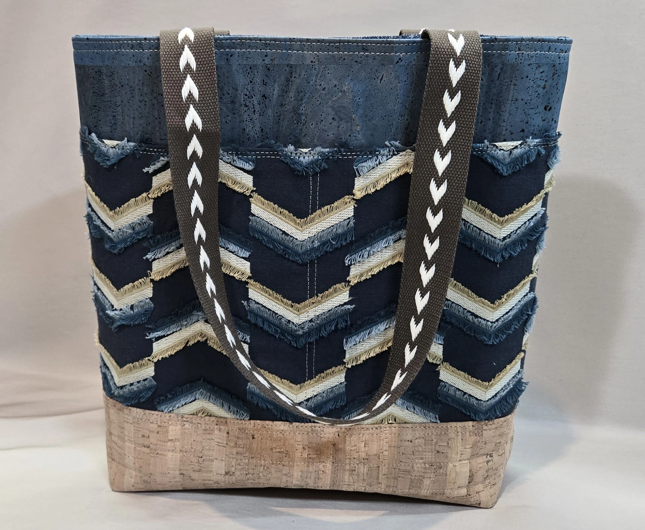 Cork and Frill Tote -- SOLD