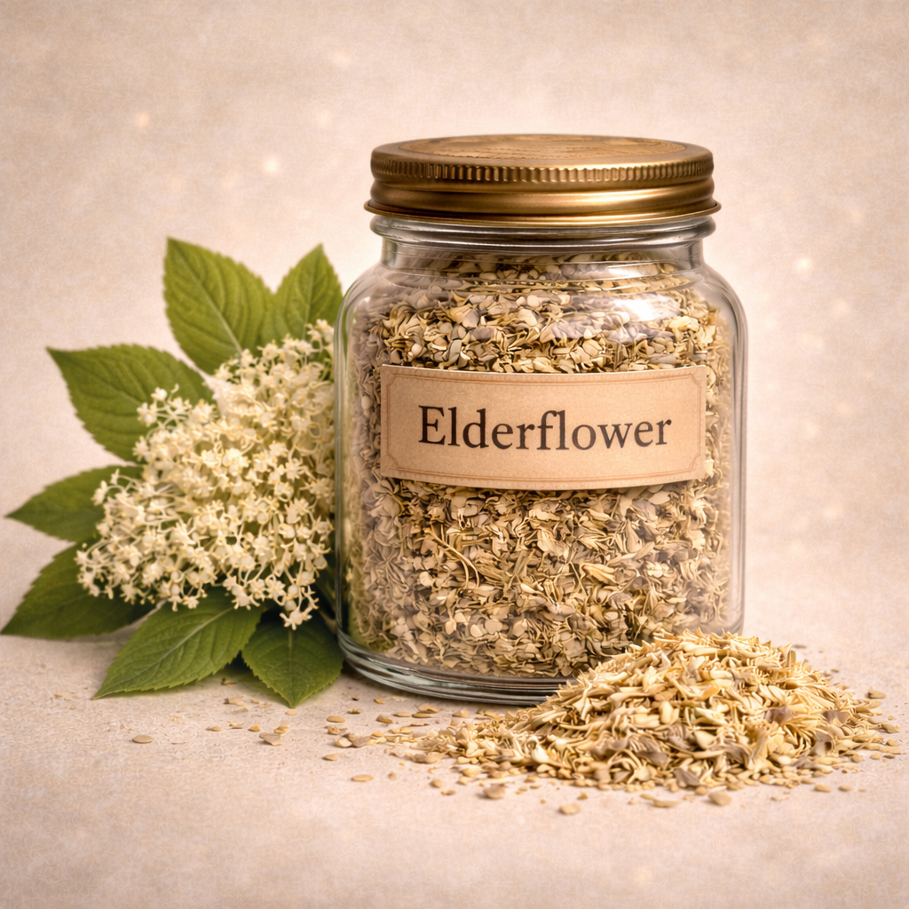 Premium Dried Elderflower Blossoms