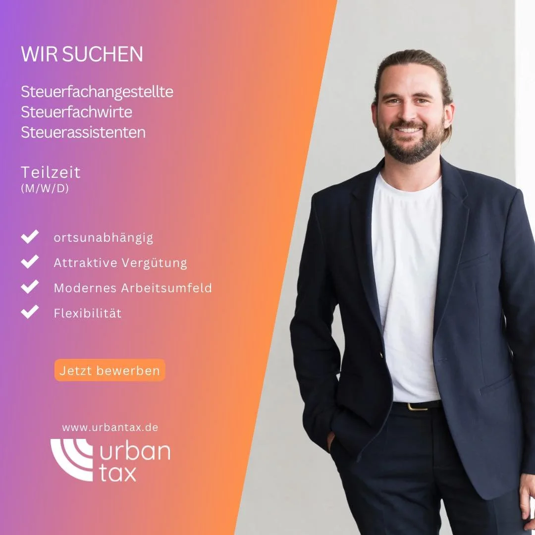 📢 Wir suchen Dich! 🚀💼

Du bist Steuerfachangestellte*r, Steuerfachwirt*in oder Steuerassistent*in und suchst eine neue Herausforderung? Dann komm in unser Team!

✅ Spannende Mandate
✅ Moderne Arbeitsweise
✅ Flexibles Arbeiten &amp; tolle Benefits
