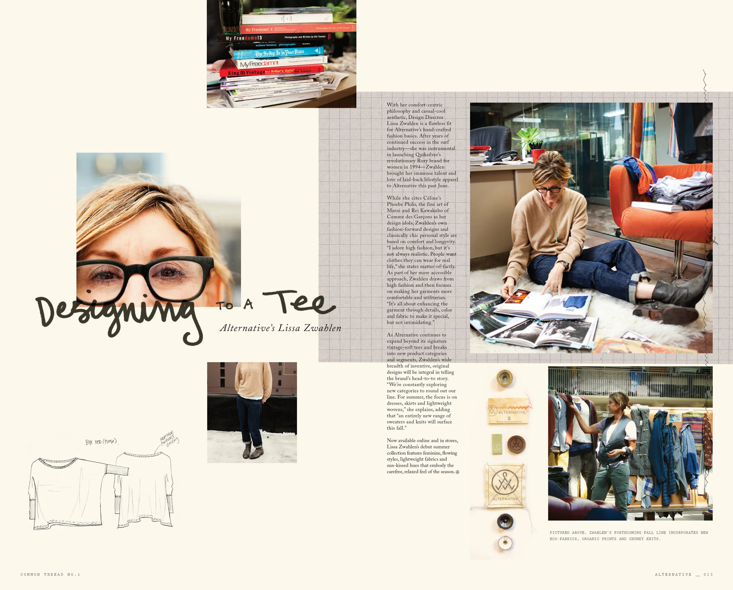 magazine editorial design alternative common thread