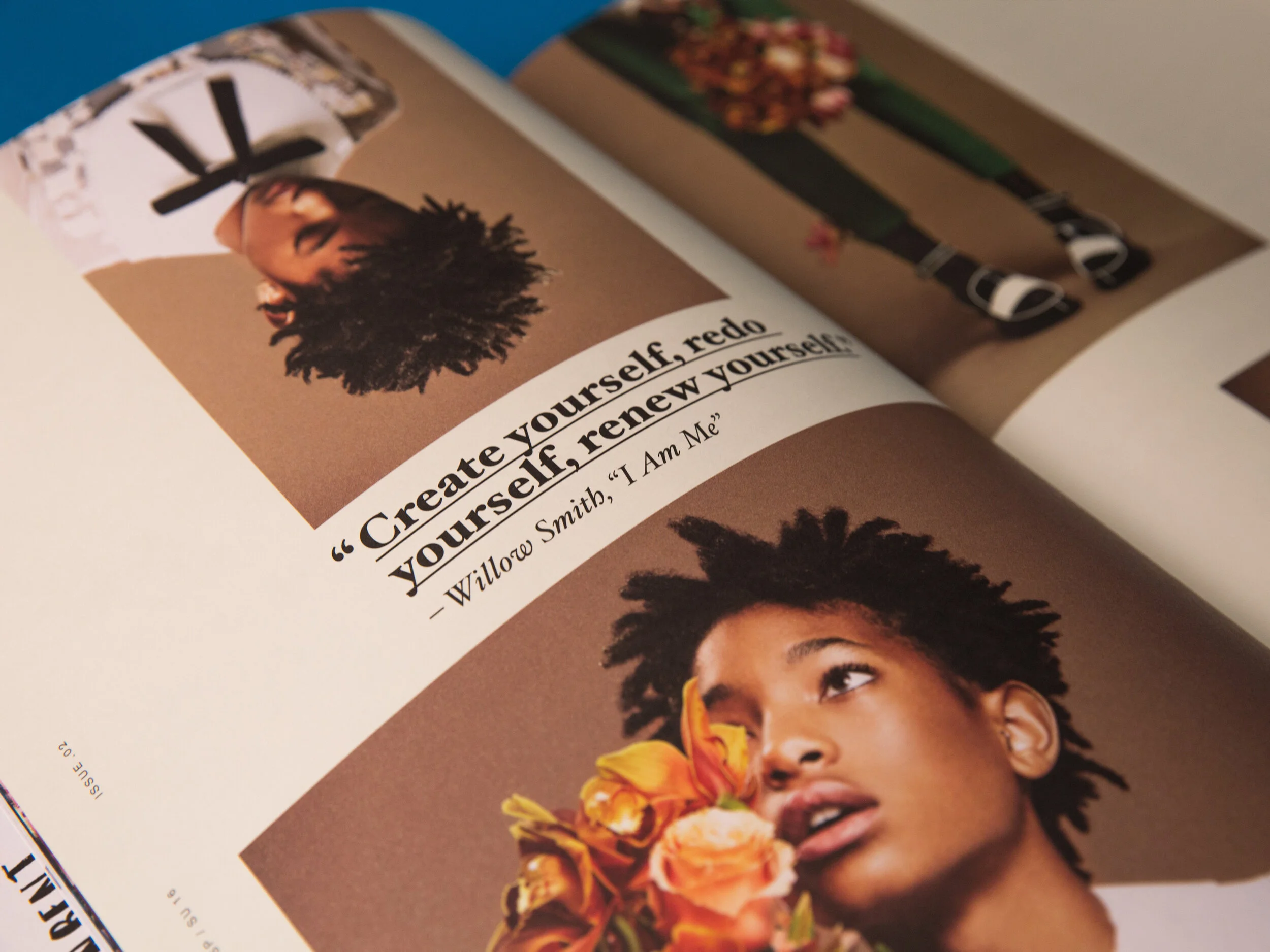 magazine editorial design stance socks uncommon thread