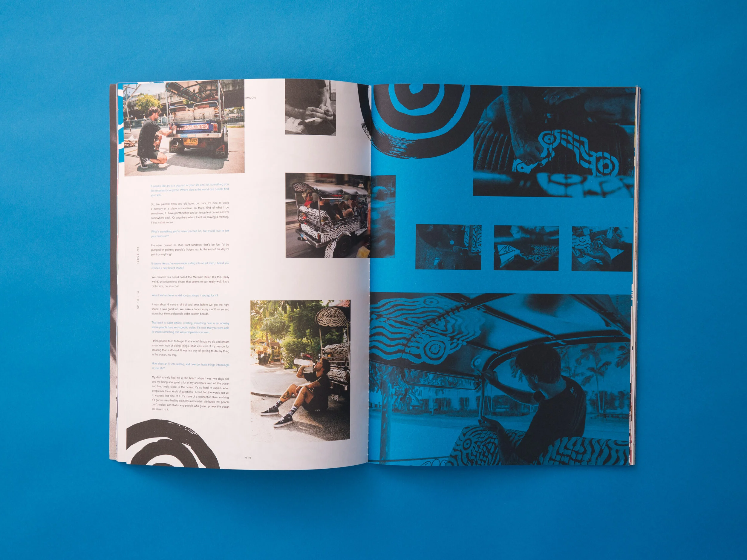 magazine editorial design stance socks uncommon thread