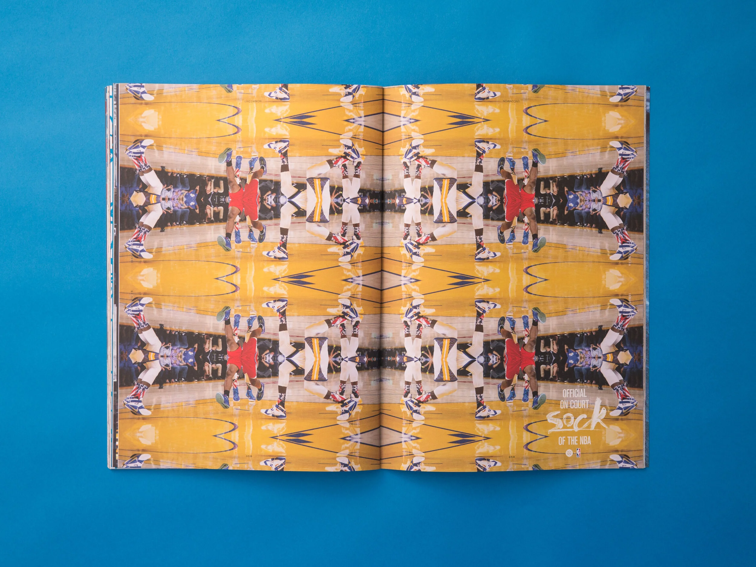 magazine editorial design stance socks uncommon thread