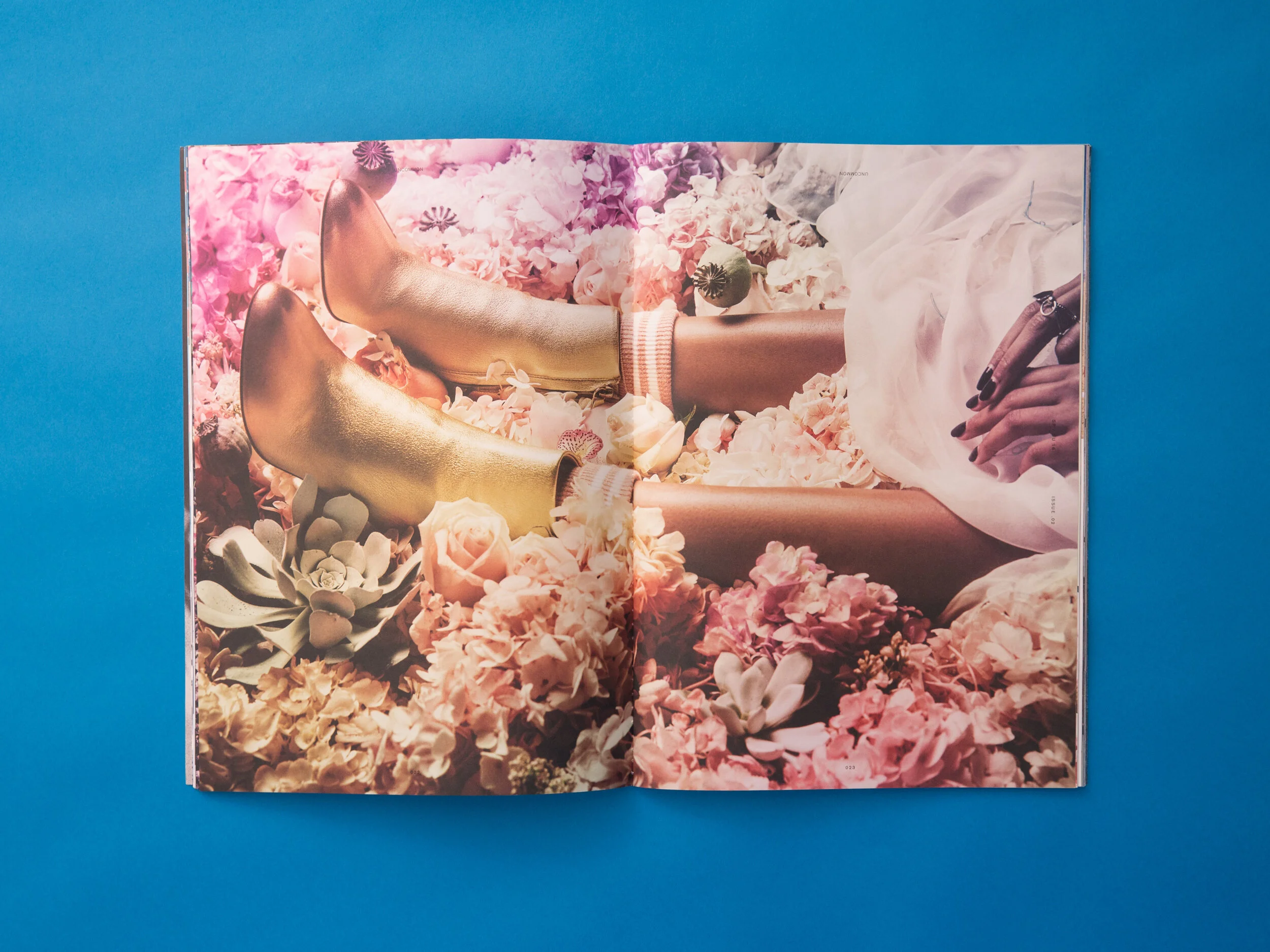 magazine editorial design stance socks uncommon thread