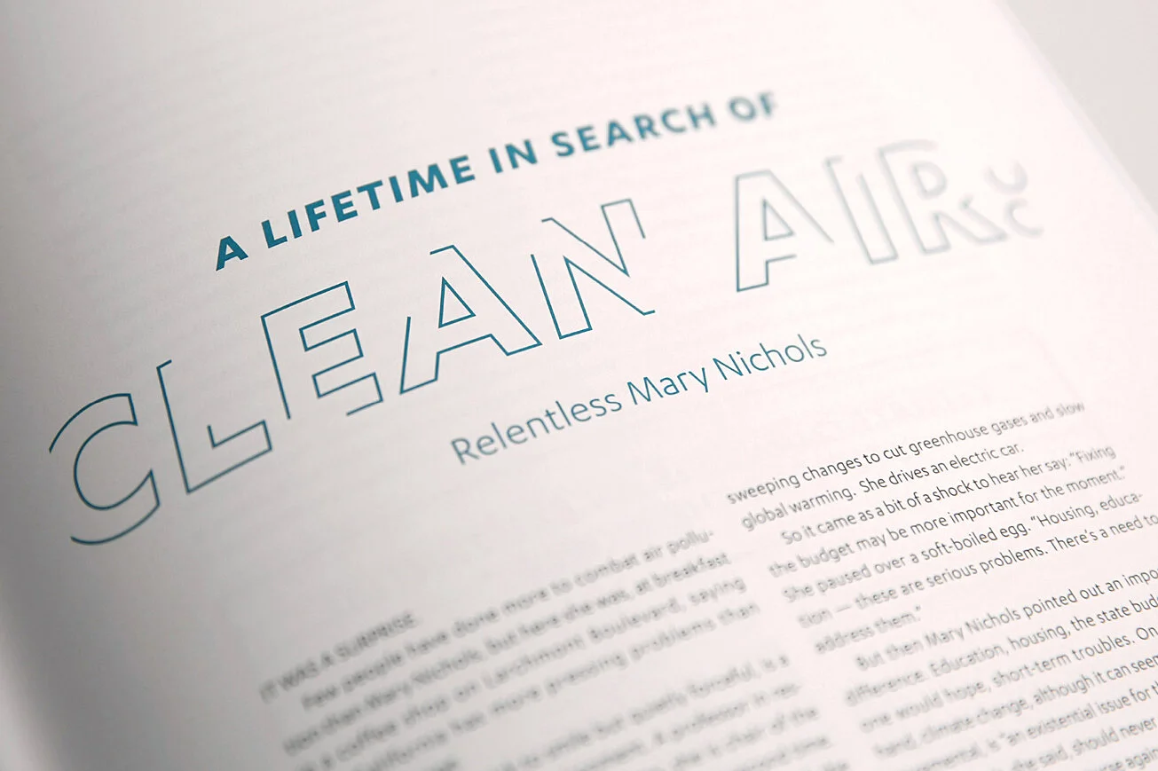 UCLA Blueprint Magazine Editorial Design