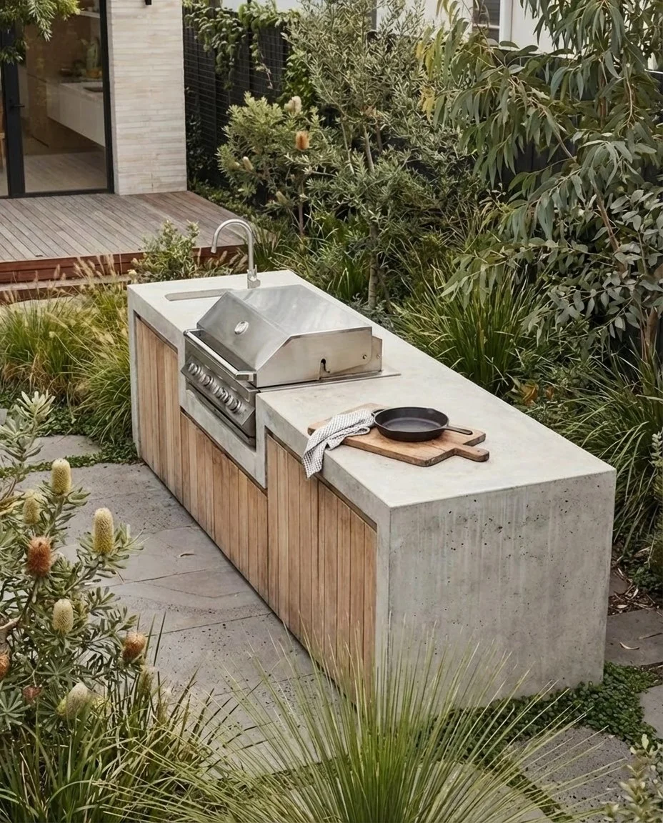 Outdoor Kitchen & BBQ Bench - Coming Soon
