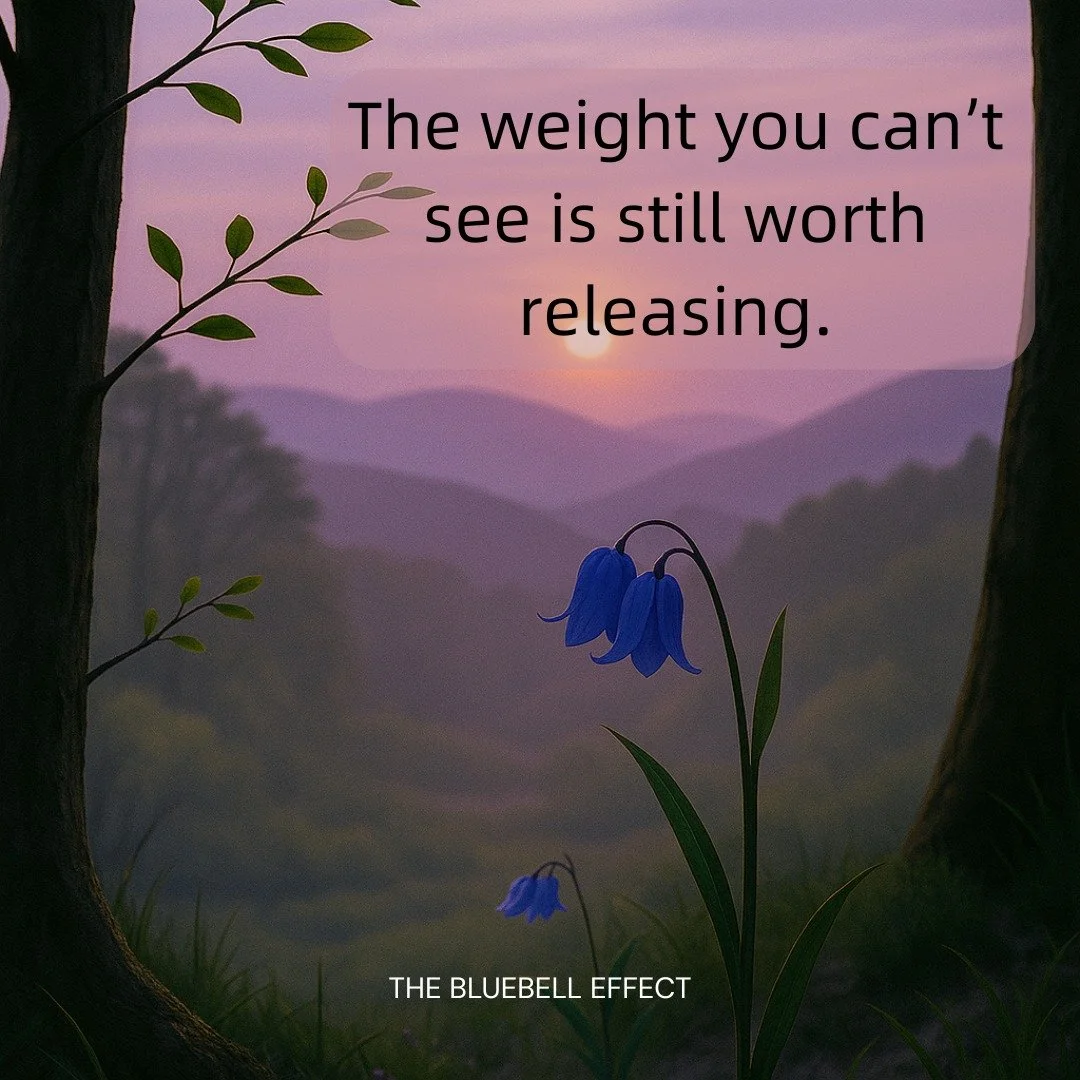 Emotional energy can be just as heavy as physical weight.
When we hold onto stress, guilt, or fear, it gathers quietly, sitting in the spaces between our thoughts and breath.
You don&rsquo;t have to carry it all.
Take a deep breath, soften your shoul