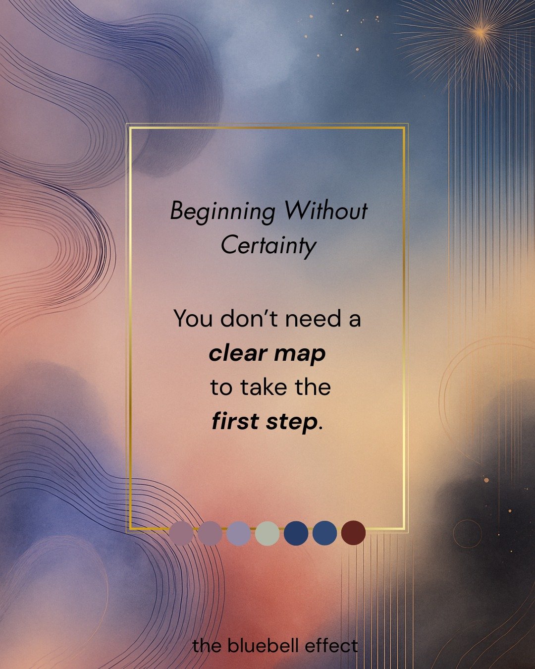 Not all paths reveal themselves at once.
Some unfold as you walk them.
If this resonates, you&rsquo;re not alone 💙
Are you moving forward with trust - or curiosity right now?

#ThoughtfulThursday #TheBluebellEffect #StepIntoYourPath #GentleGrowth #T