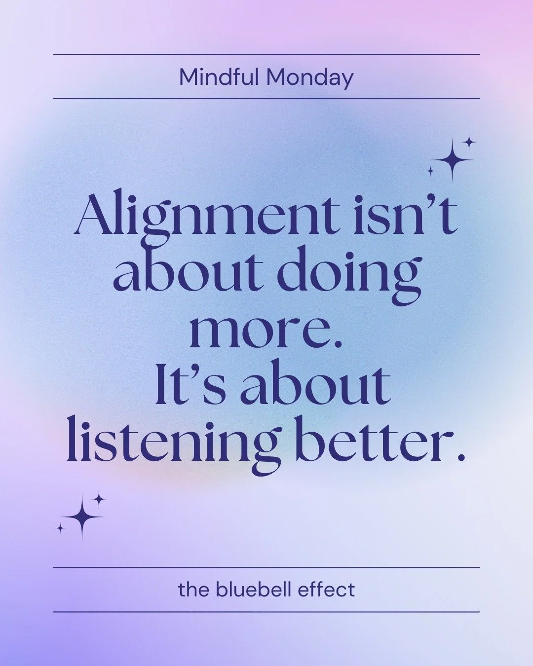 Clarity doesn&rsquo;t always come from action.
Sometimes it arrives when you finally pause long enough to listen.
If this resonates, you&rsquo;re not alone 💙
Which do you need more today &mdash; direction or gentleness?

#MindfulMonday #Alignment #I