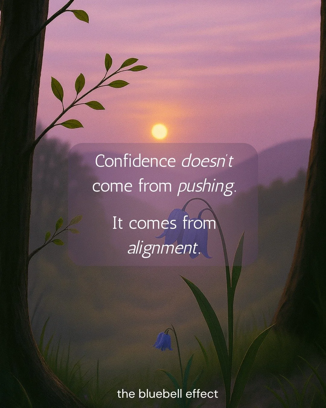 Growth doesn&rsquo;t always come from doing more.

Sometimes it comes from reconnecting to yourself first.

When your energy feels steady, everything else flows more naturally &mdash; including confidence, creativity, and expression.

Start small.
St
