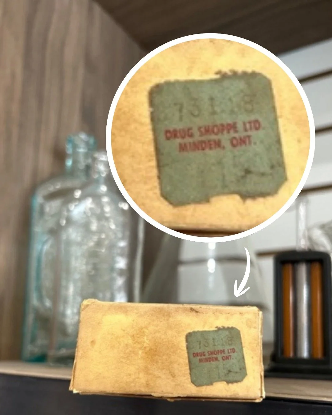 I absolutely love when patients bring in old medication bottles 💊

My collection keeps growing thanks to the generosity of our community.

A lovely patient recently brought me this gem: Eclectric Oil, originally purchased at Minden Drug Shoppe. Thes