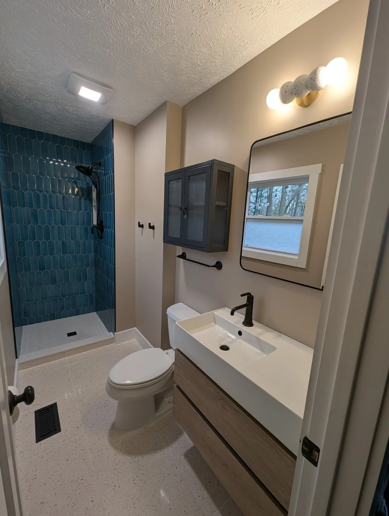 Tiny Terrazzo Bathroom Remodel