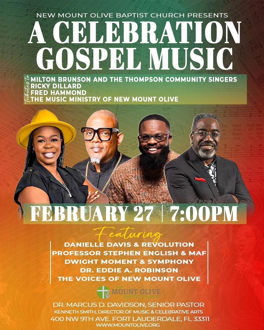 NEW MOUNT OLIVE BAPTIST CHURCH PRESENTS: A CELEBRATION GOSPEL MUSIC