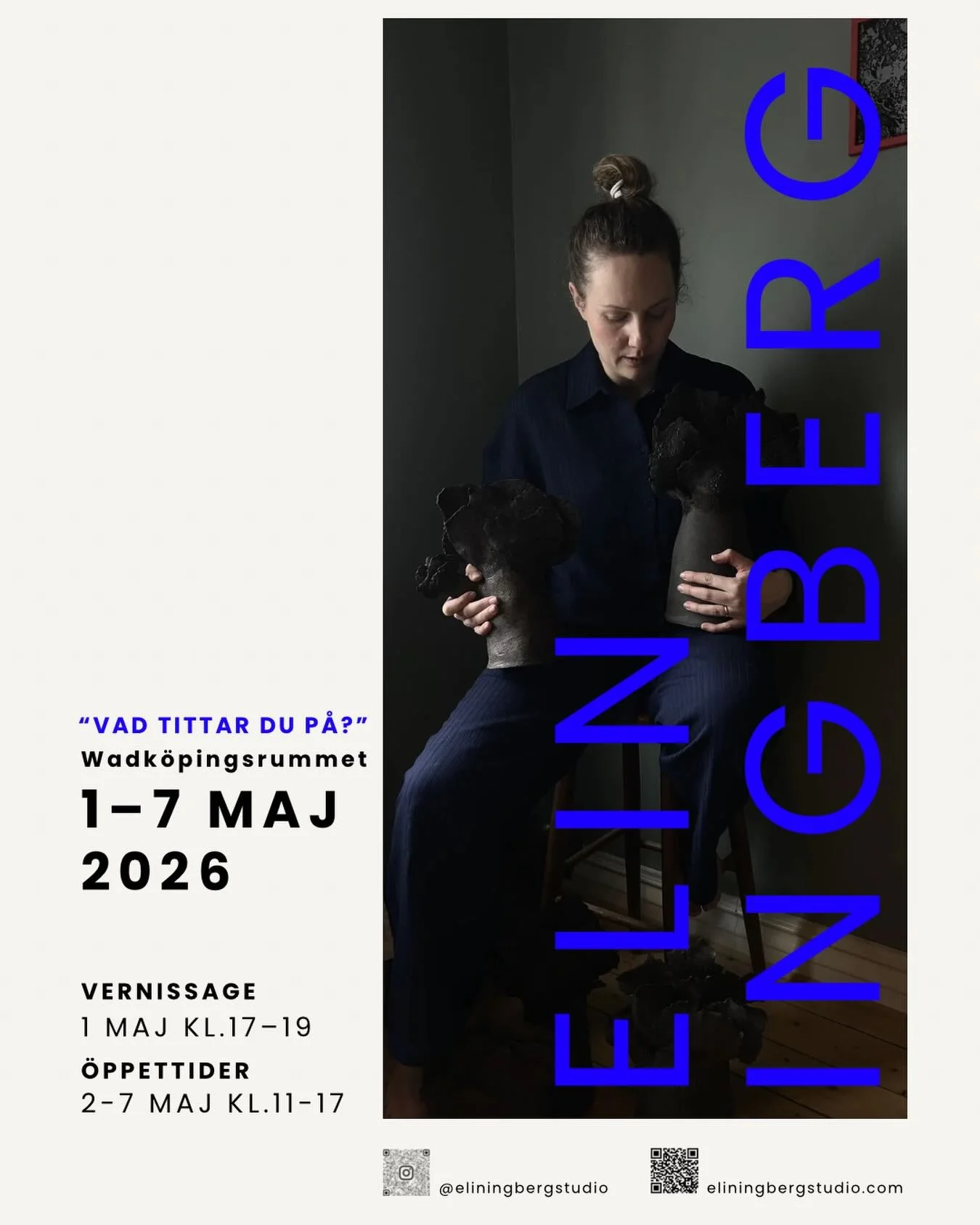 &rdquo;Vad tittar du p&aring;?&rdquo; Vernissage 1 maj. V&auml;lkommen 💙

.

.

.

#wadk&ouml;ping #wadk&ouml;pingsrummet #visitorebro #ceramics #exhibition
