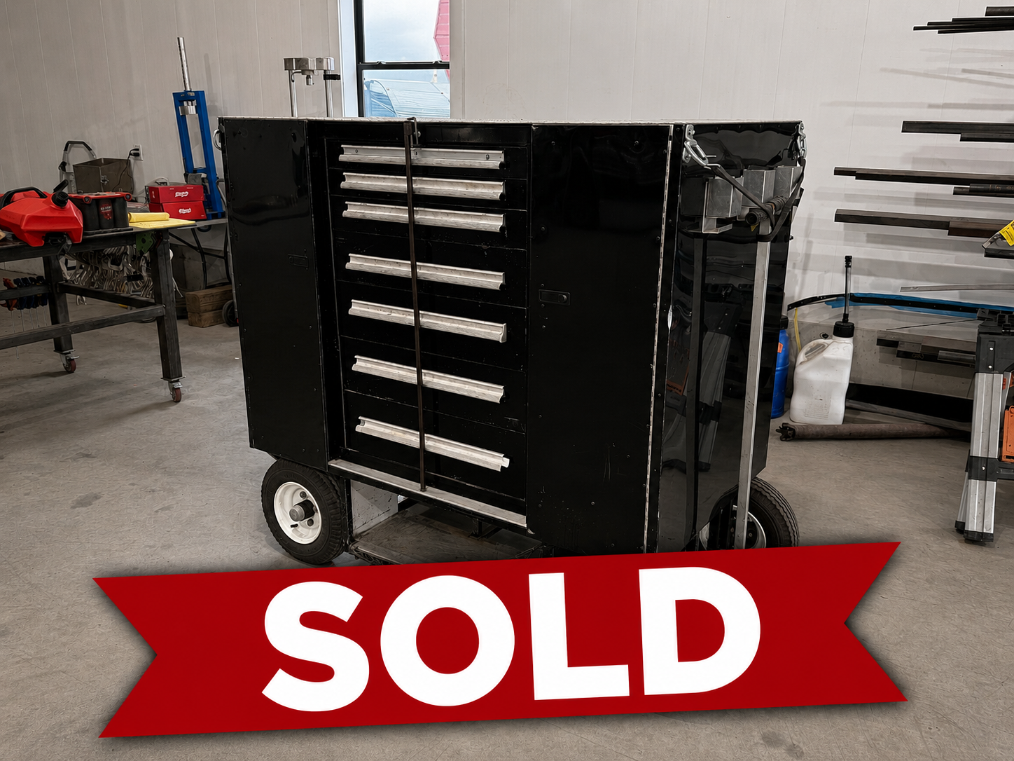 Black Pit Cart/ Mobile Tool Box