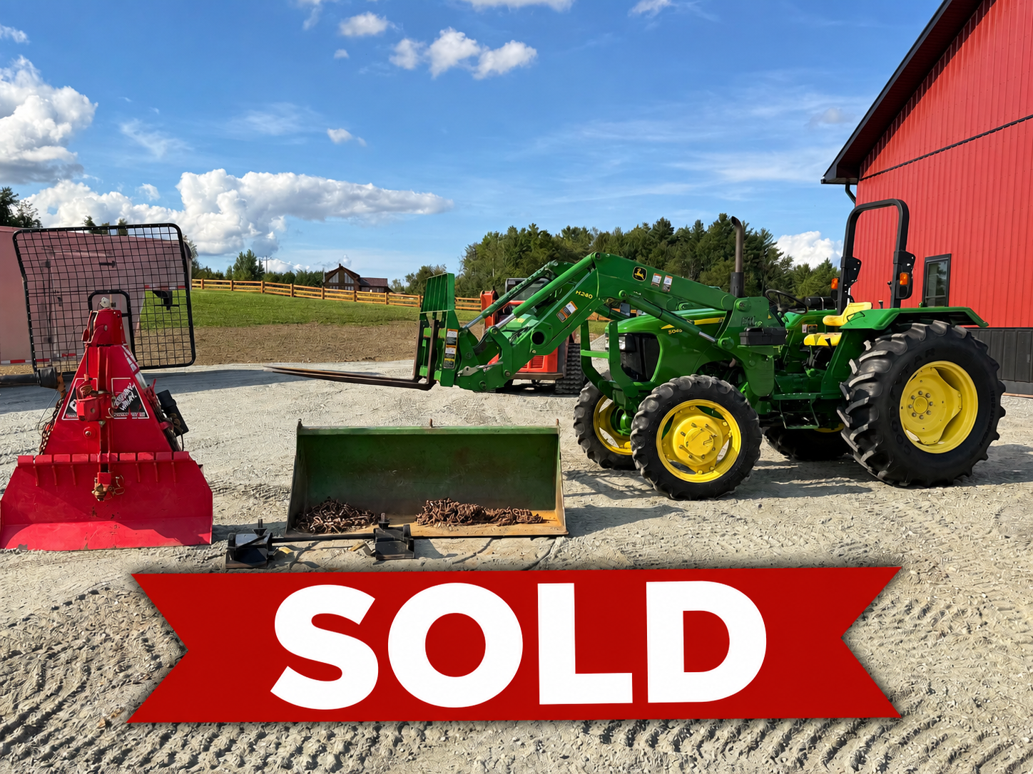 John Deere 5045E W/ Loader & Attachments Package Deal