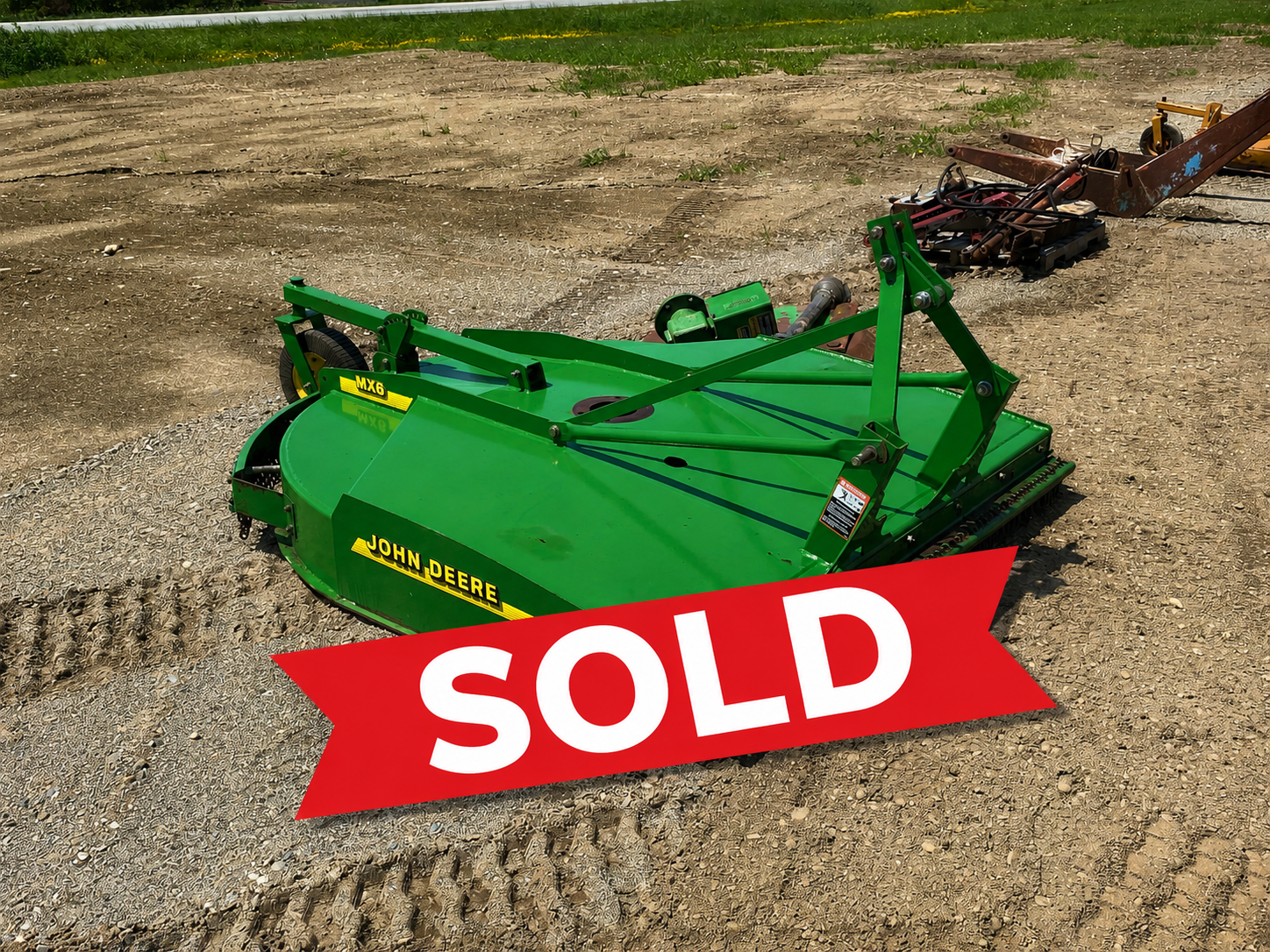 Low Hour John Deere MX6 Brush Cutter/ Brush Hog- Needs Work