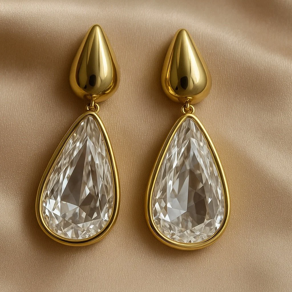 Royal Glow Teardrop Earings