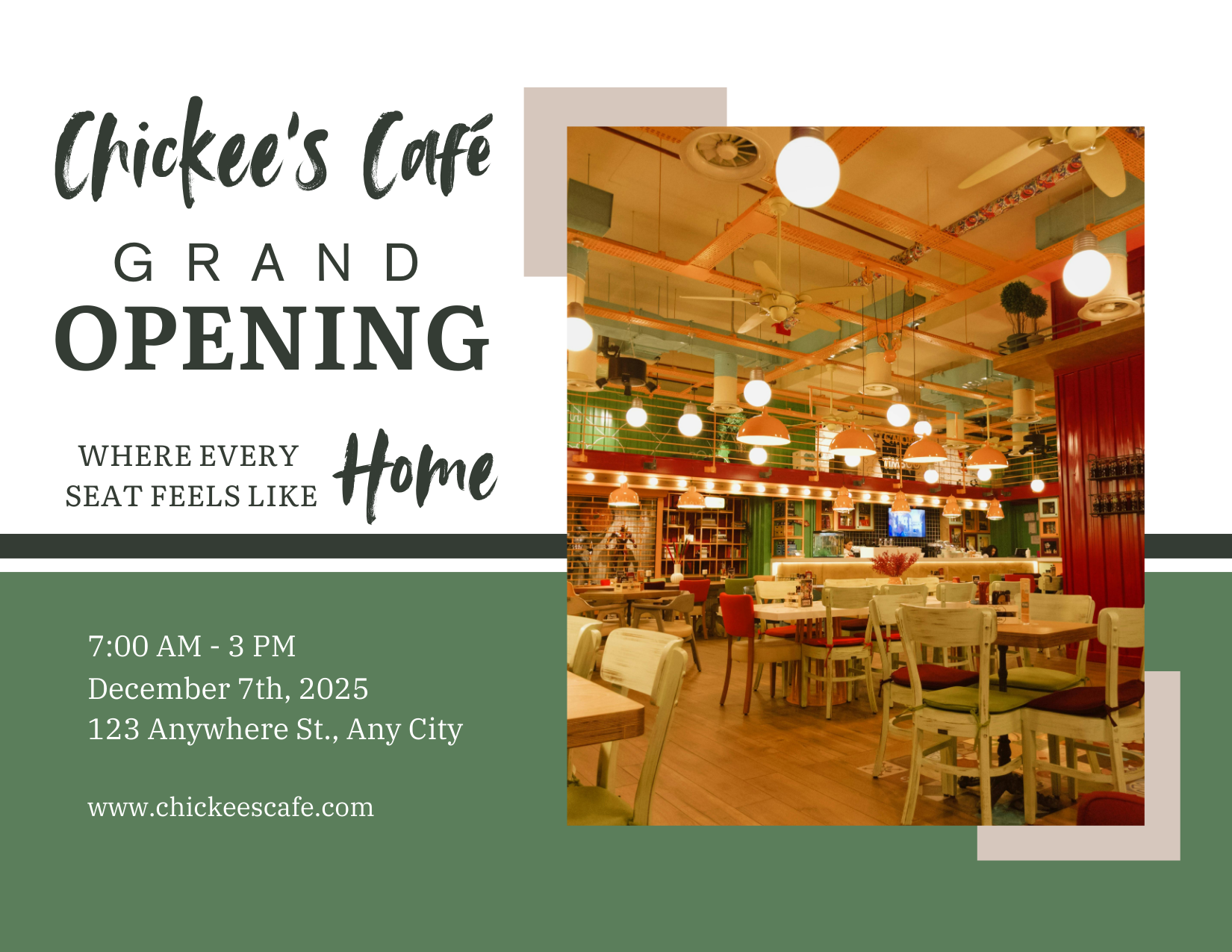 Chickee's Cafe- Direct Mail (spec)