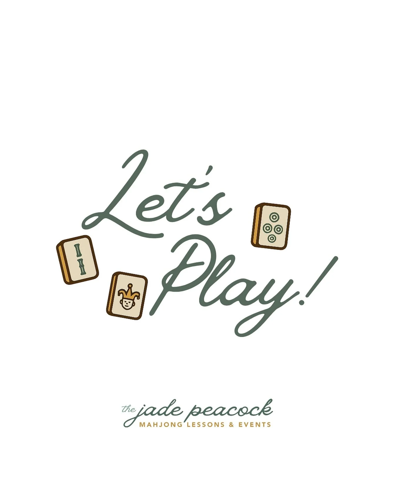 You bring the good energy and we&rsquo;ll bring the tiles! The Jade Peacock is here for all of your Mahjong needs from lessons to events! 

#thejadepeacock #mahjong #bamcrakdot