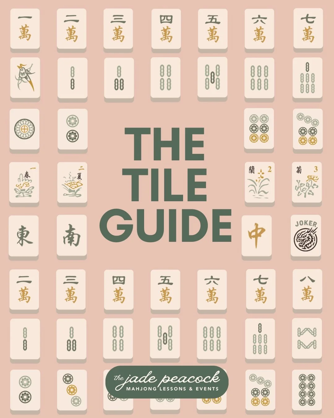 Learning what all the mahjong tiles mean can feel a little overwhelming, so here&rsquo;s a quick breakdown to make it easier. 🀄✨
Ready to take your game to the next level? Head to The Jade Peacock website and book a lesson today!

#Mahjong #MahjongL