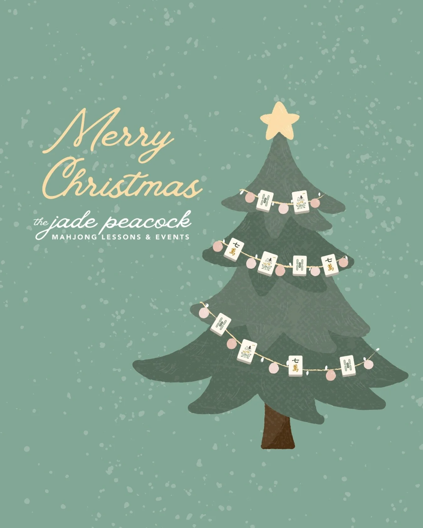 Merry Christmas from The Jade Peacock🎄🀄️
Wishing you joy, luck, and lots of winning hands this holiday season!✨