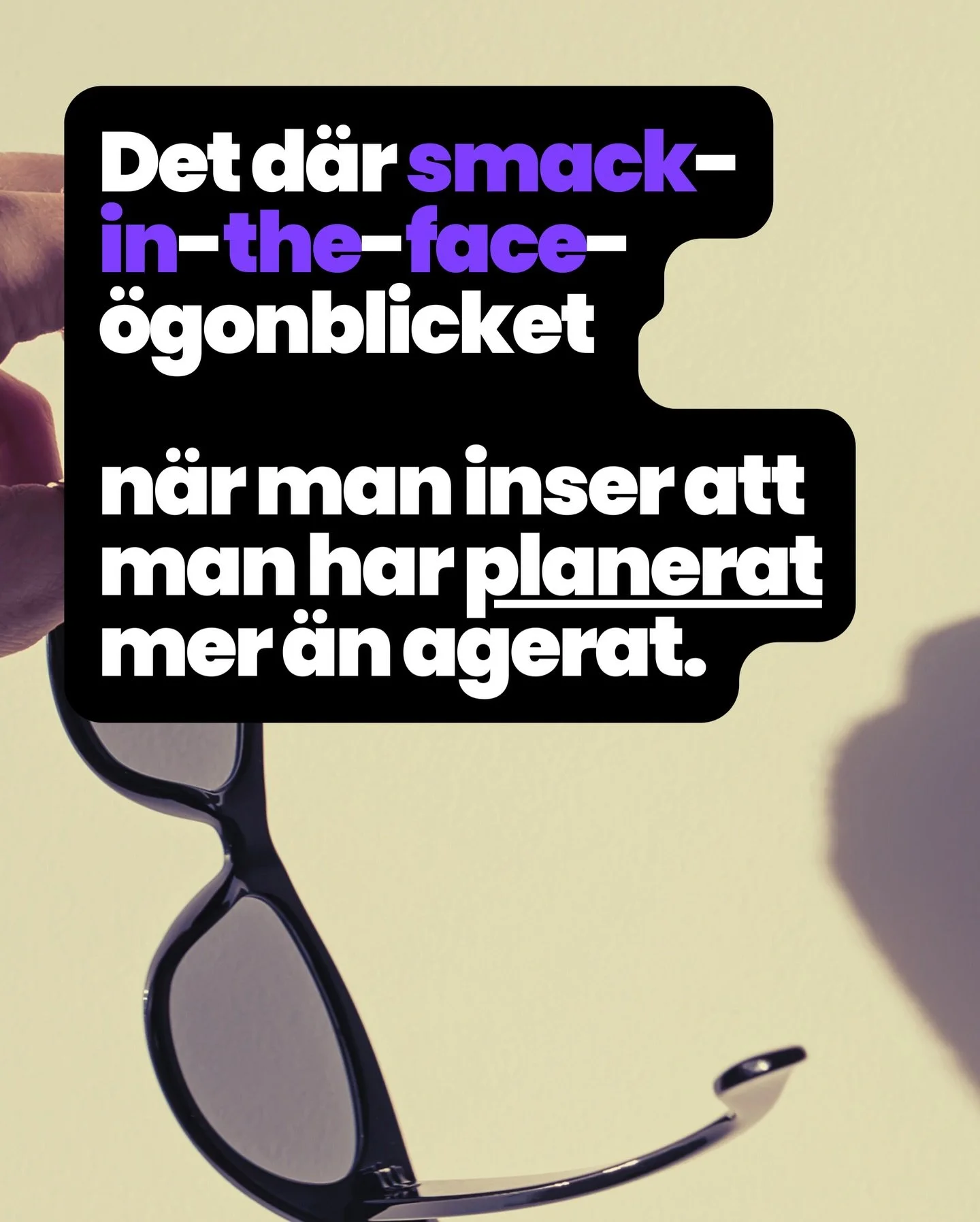 November i ett n&ouml;tskal: Det d&auml;r smack-in-the-face-&ouml;gonblicket n&auml;r man inser att man planerat mer &auml;n man agerat 🤦&zwj;♀️

Du hoppas att lite mer tid, lite mer t&auml;nk, lite mer skills ska g&ouml;ra det d&auml;r n&auml;sta s