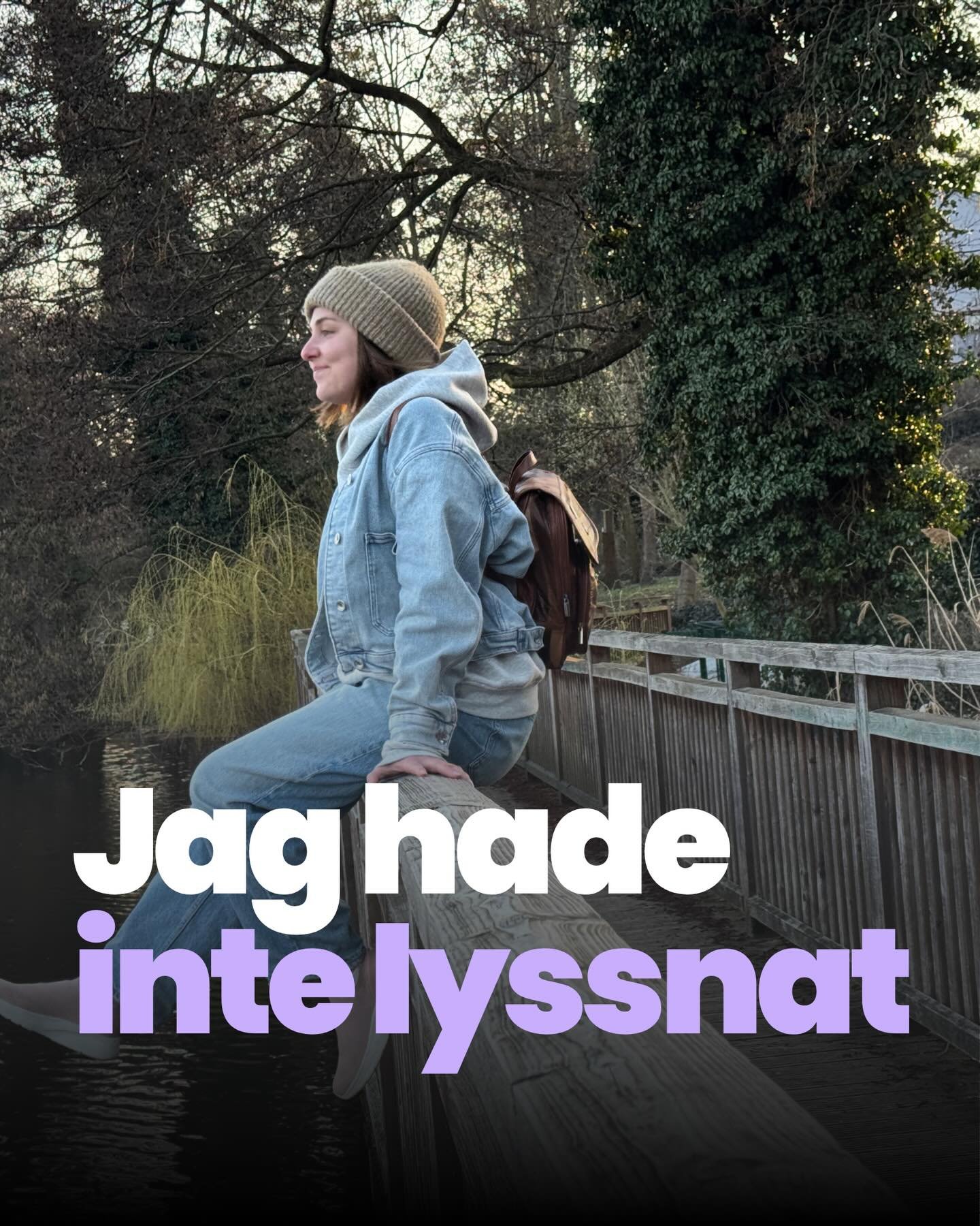 &Auml;ven om jag kunde spola tillbaka tiden till innan jag startade f&ouml;retag

och sagt till mig sj&auml;lv det jag vet nu, s&aring; hade jag inte lyssnat.

Jag hade sagt till mig sj&auml;lv att effekten kommer, du m&aring;ste bara h&aring;lla i.
