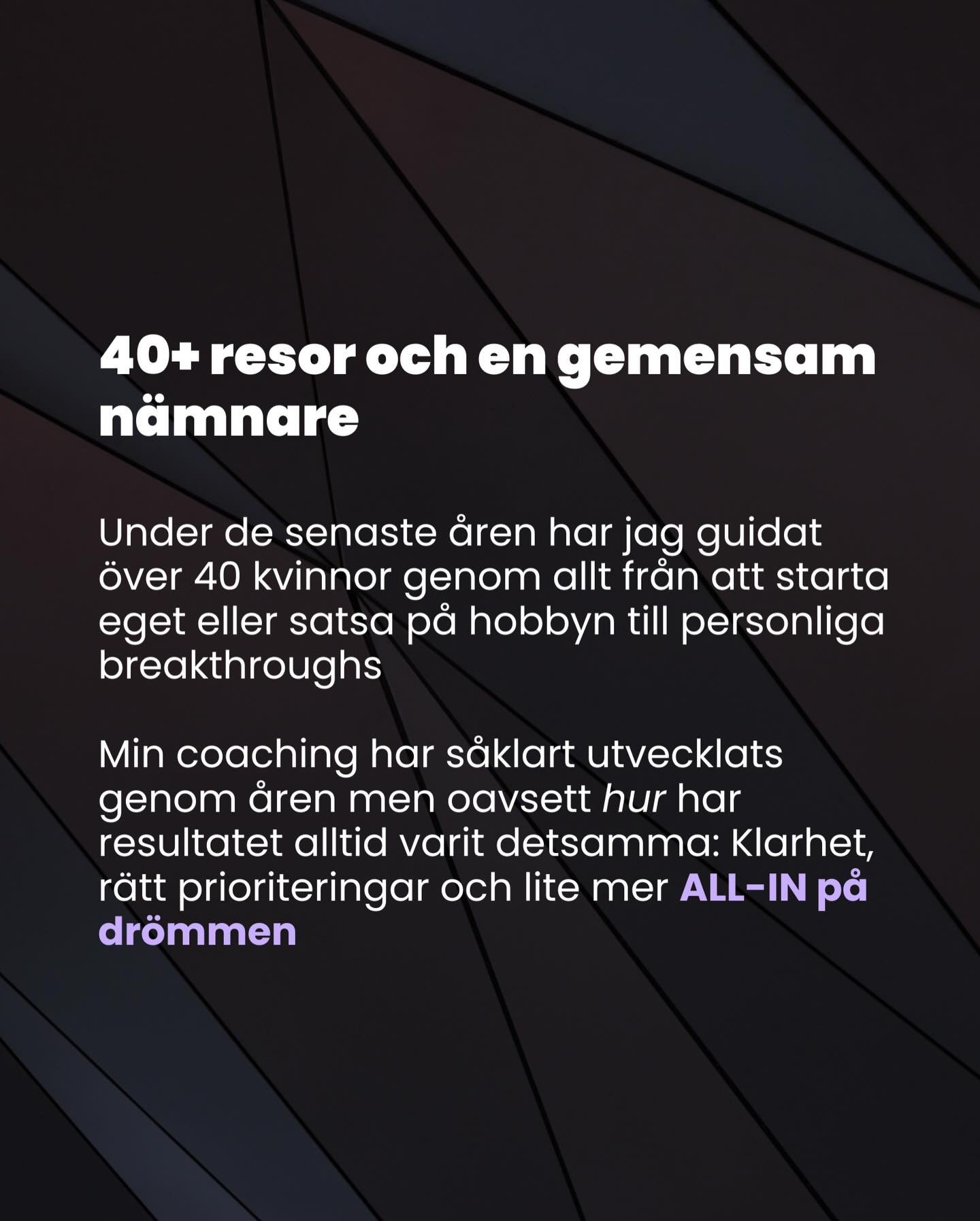 Sedan jag startade mitt f&ouml;retag f&ouml;r tre &aring;r sedan har &ouml;ver 40 kvinnor valt att l&auml;gga sitt f&ouml;rtroende hos mig, och n&aring;got som jag &auml;r SJUKT stolt &ouml;ver &auml;r att min allra f&ouml;rsta klient har valt att fo