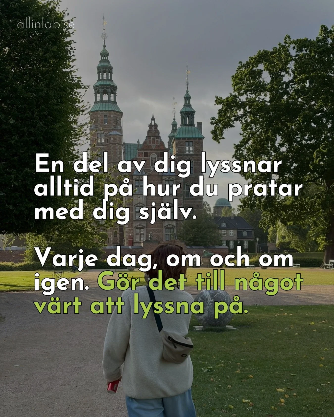 Dina tankar &auml;r en som en radio. F&ouml;rest&auml;ll dig att beh&ouml;va lyssna p&aring; nyheterna 24/7, vem hade inte blivit deprimerad? 

&Auml;nd&aring; g&ouml;r vi n&aring;got liknande mot oss sj&auml;lva genom att vara sj&auml;lvkritiska, pe