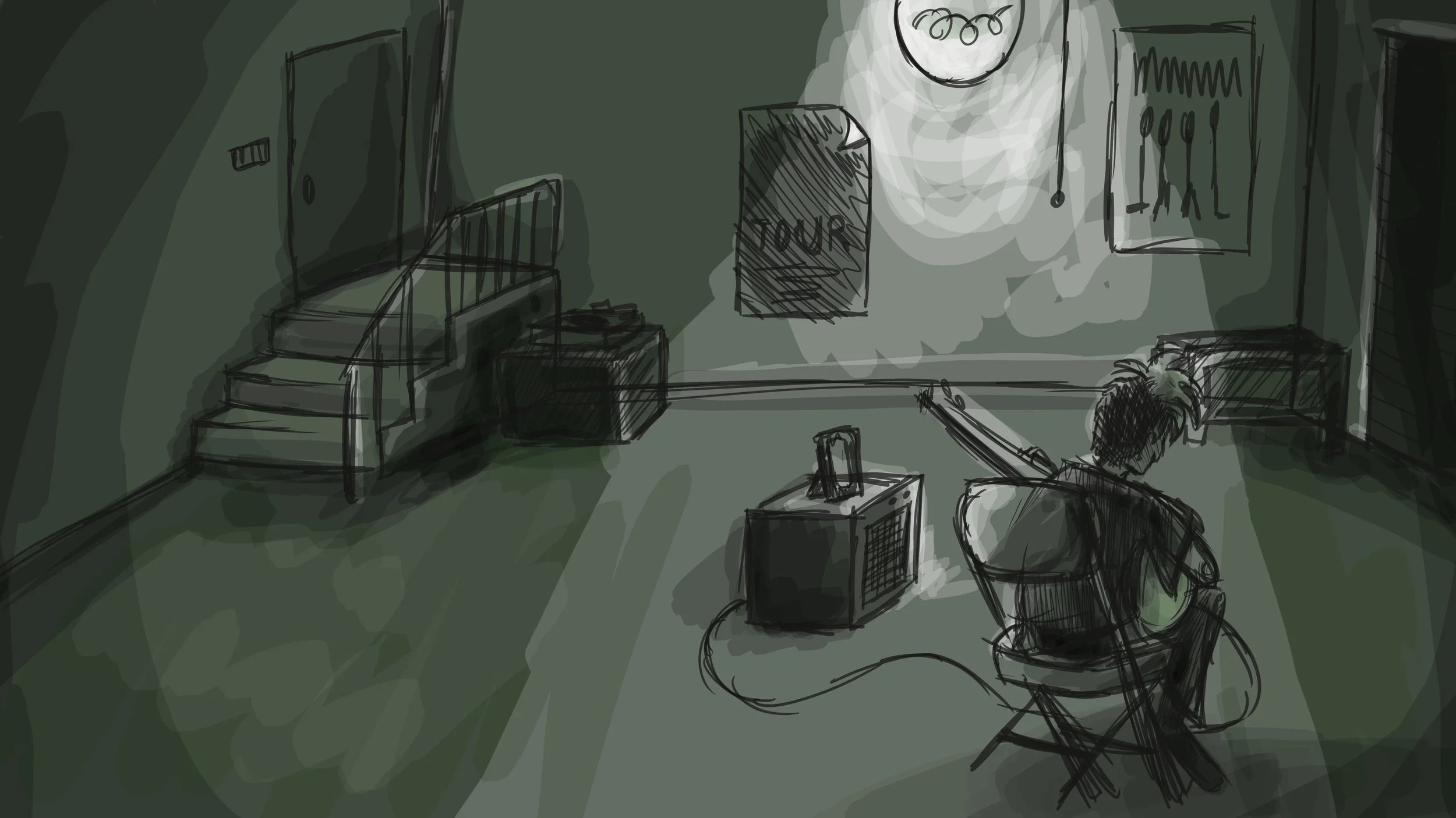 "Dad Rock" Garage Concept Art