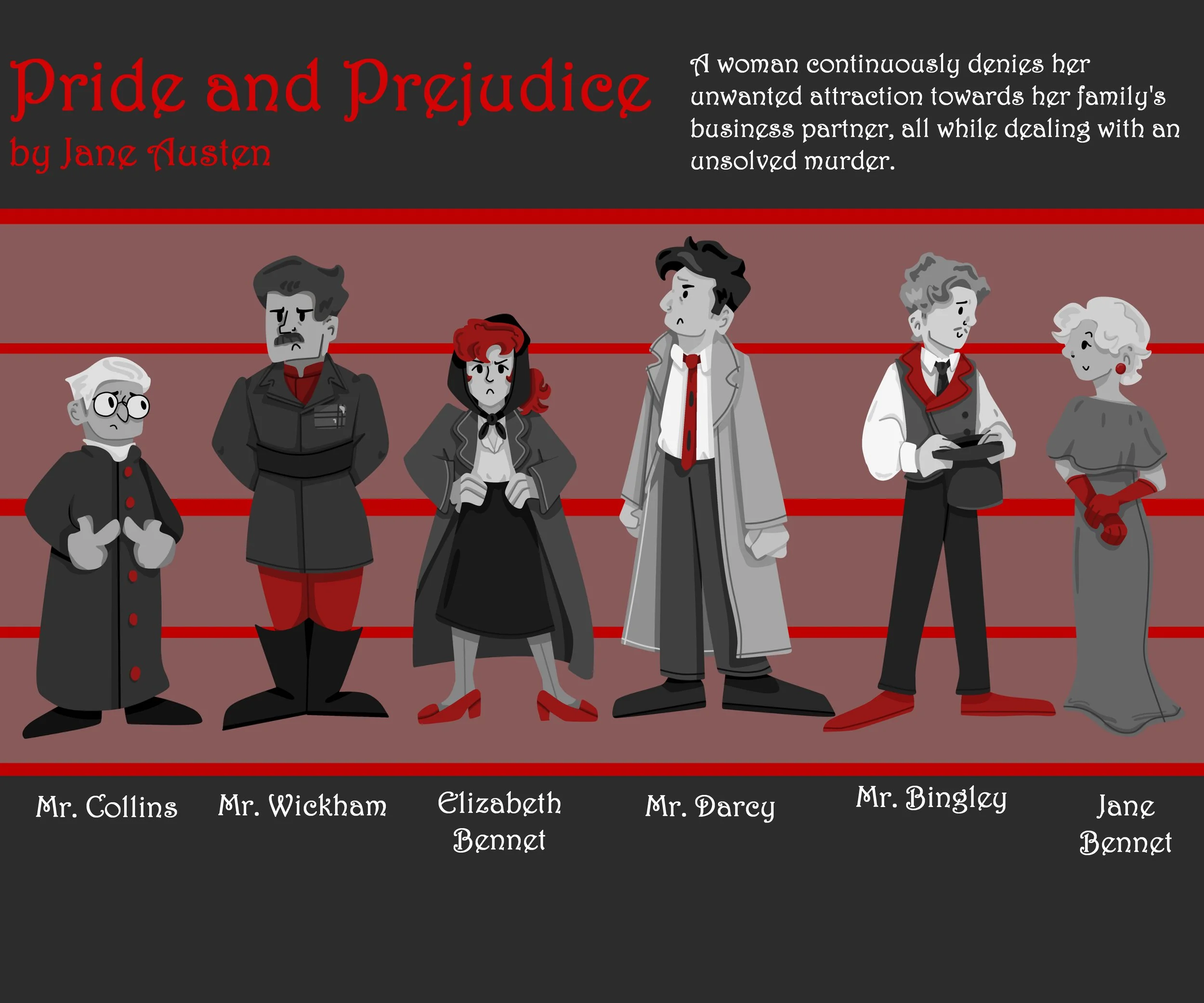 Pride and Prejudice Character Redesign