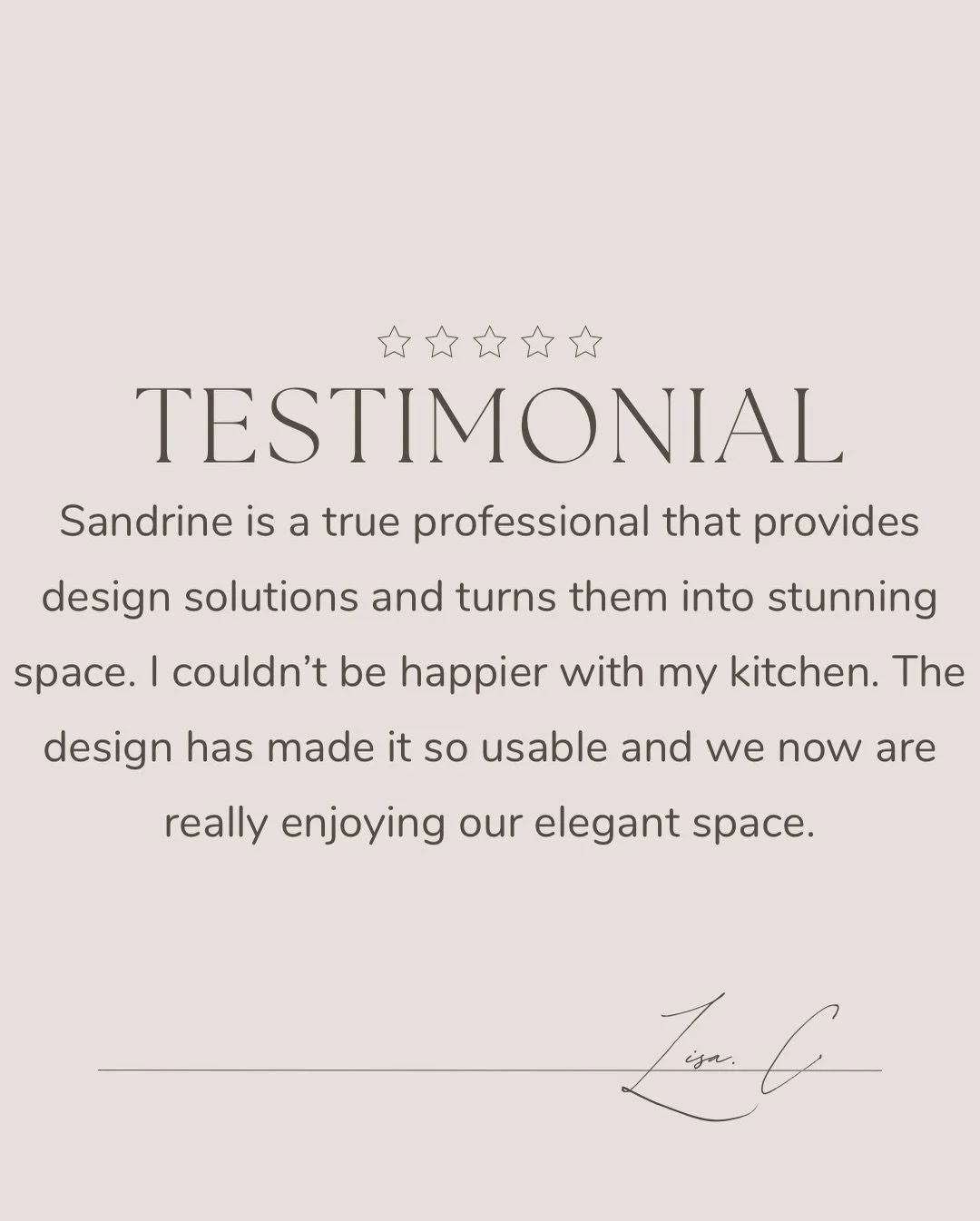 Testimonials like this remind me why I love what I do.
Seeing clients truly enjoy their home is the greatest reward.
Here&rsquo;s to another year of thoughtful design and beautiful living💫

Design by @snc_interiors, a touch of Grace &amp; Elegance🇧