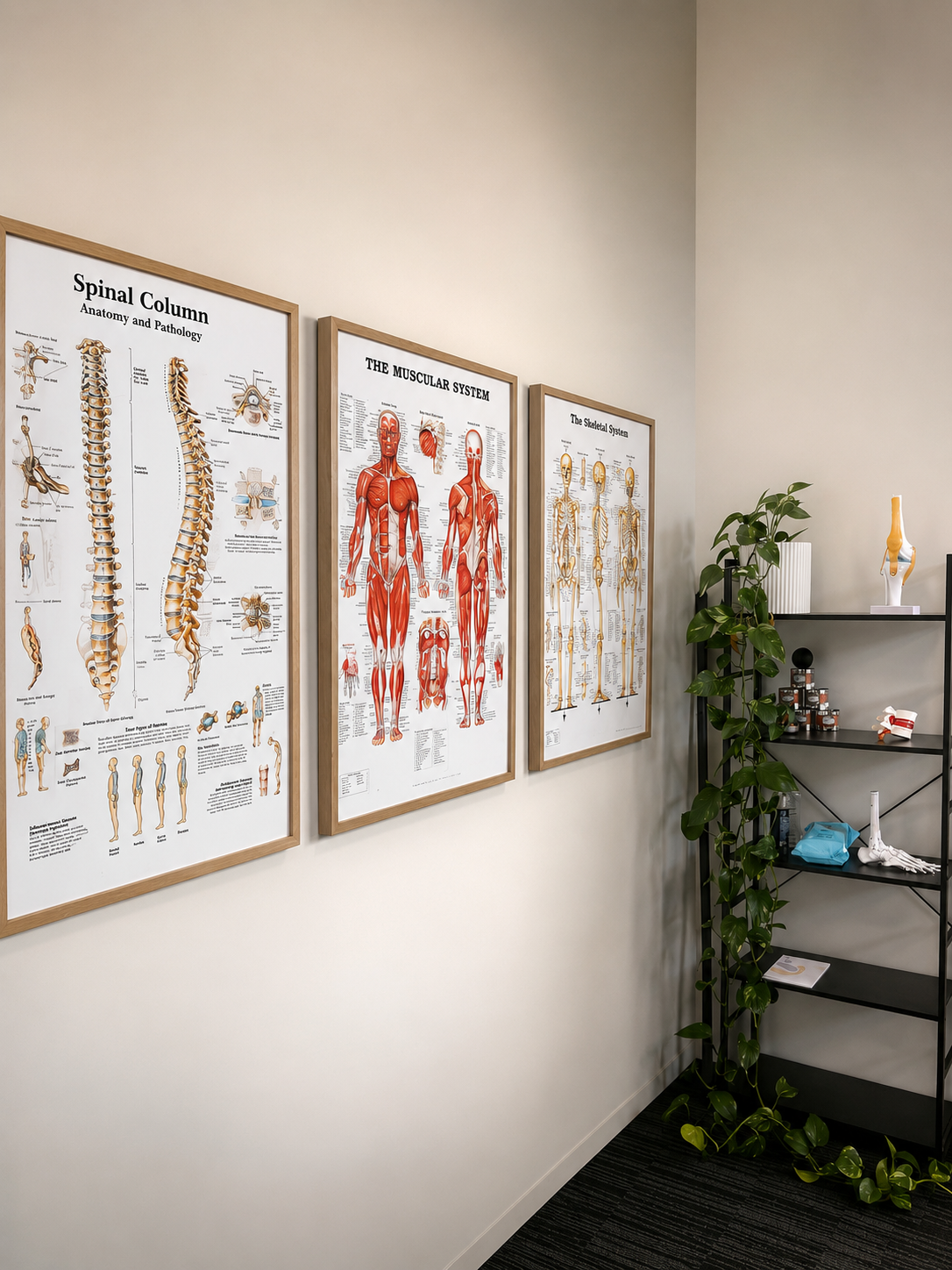 Treatment room posters and shelf.PNG