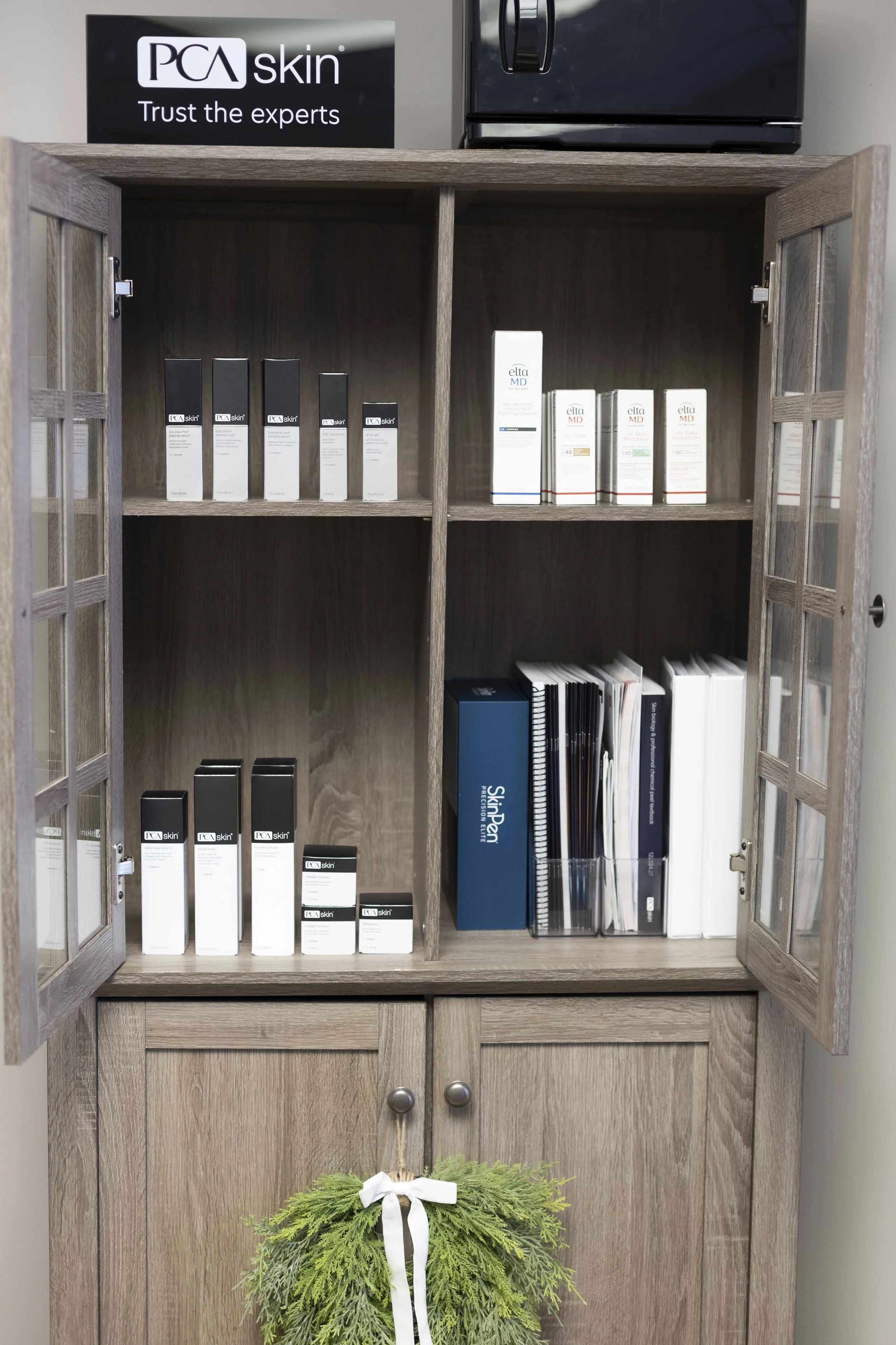 PCA Skin professional skincare products used for chemical peel treatments at Eleva Glow Medical Spa in Woodbridge VA