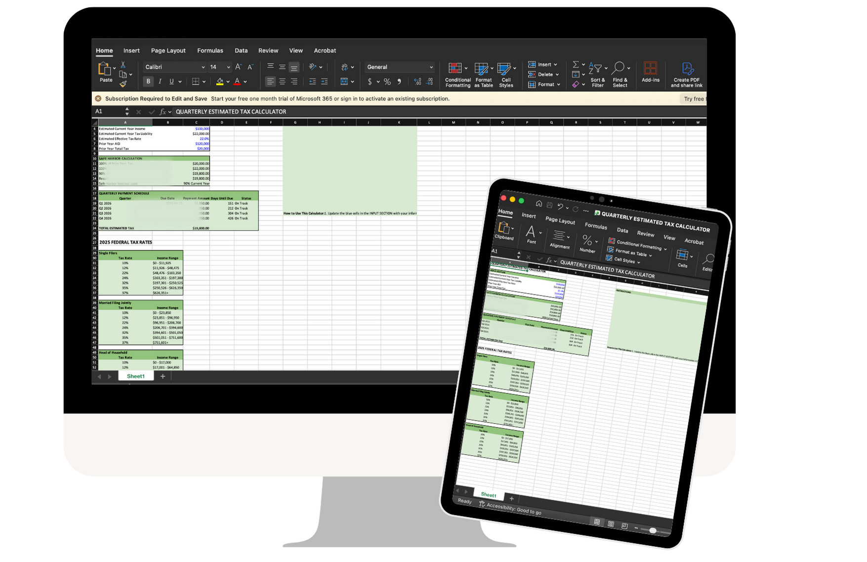 Quarterly Estimate Tax Calculator