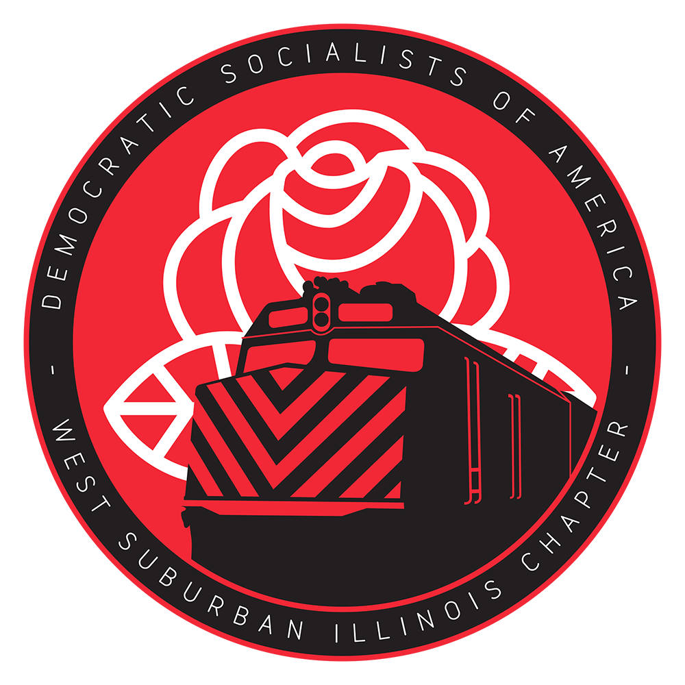 The logo for West Suburban Illinois Democratic Socialists of America