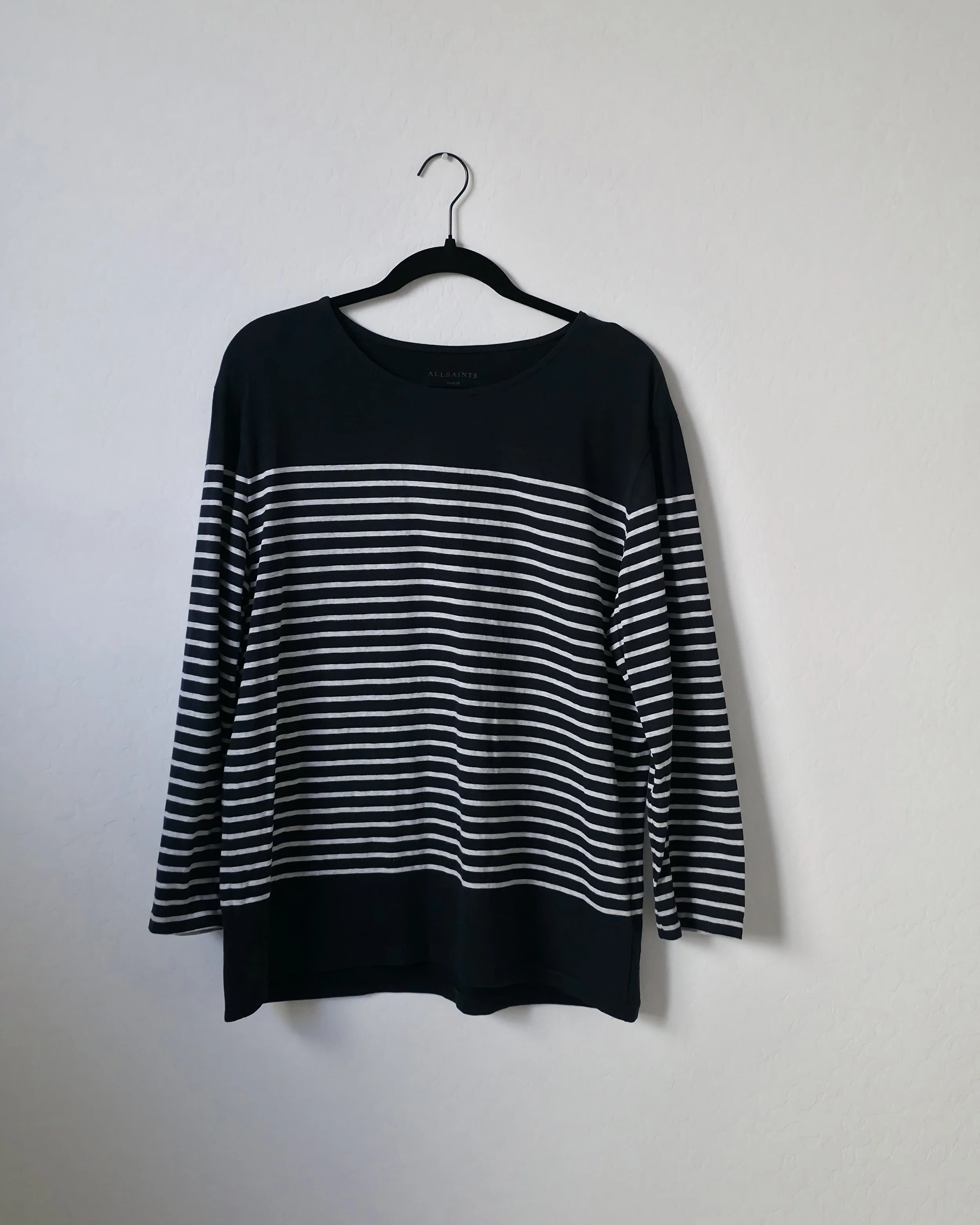 AllSaints Striped Long Sleeve Tee (L)