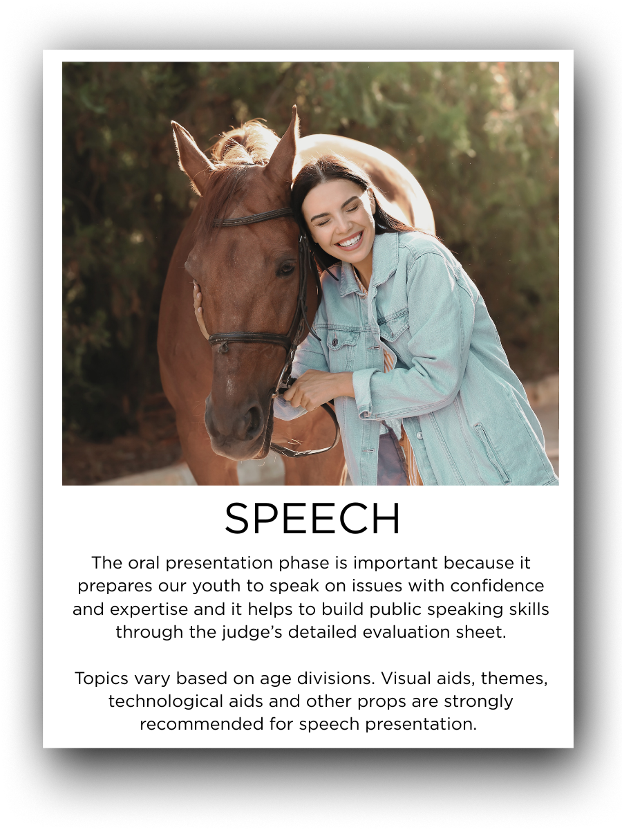A young woman with dark hair, wearing a light denim jacket, smiling and hugging a brown horse outdoors in a natural setting with trees in the background.