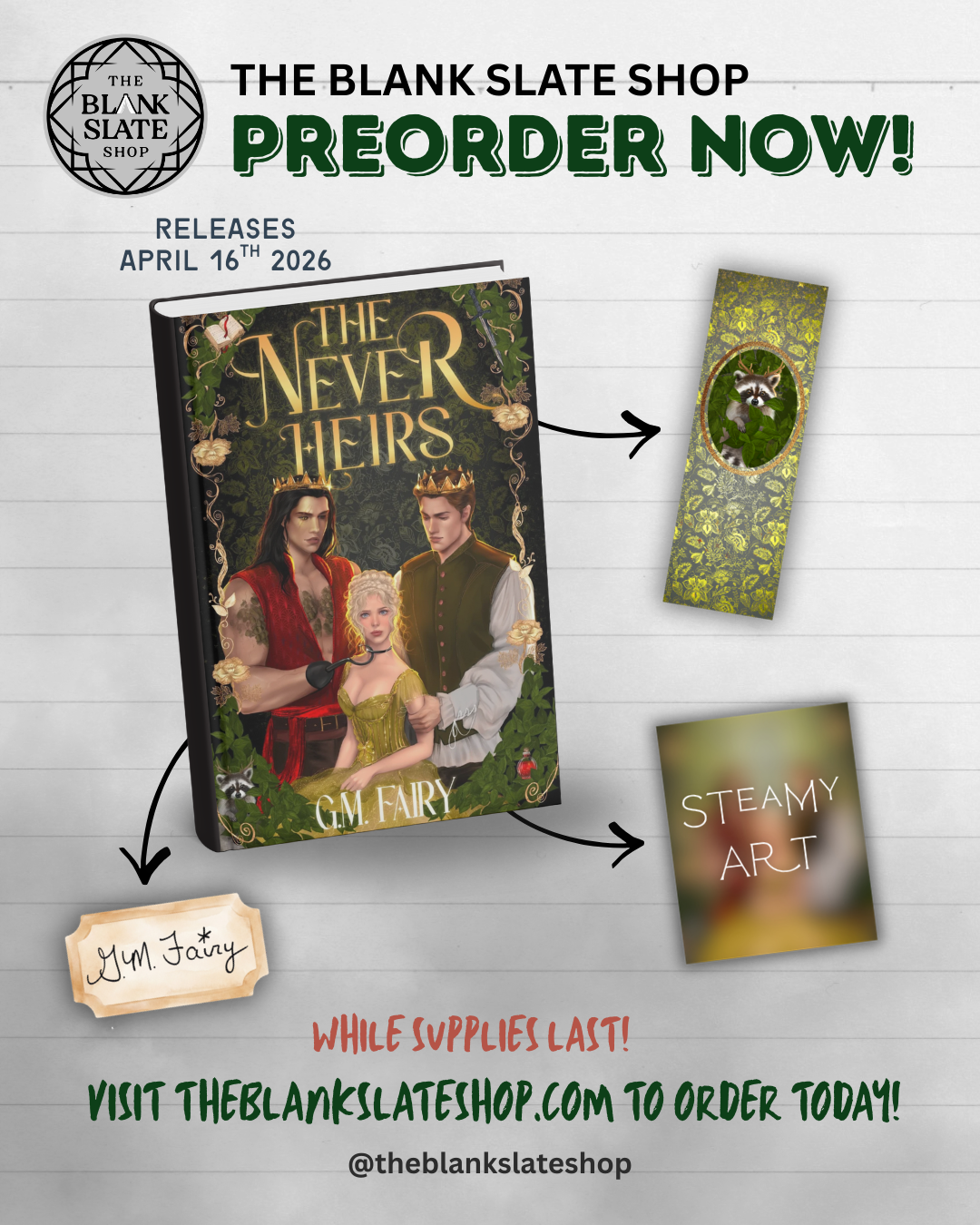 Preorder The Never Heirs by GM Fairy