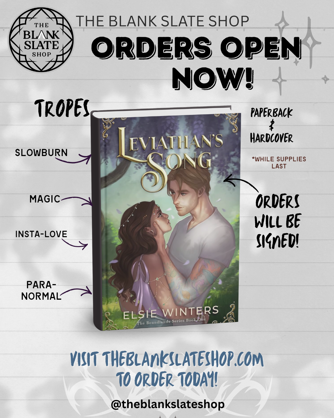 SIGNED Leviathan's Song by Elsie Winters