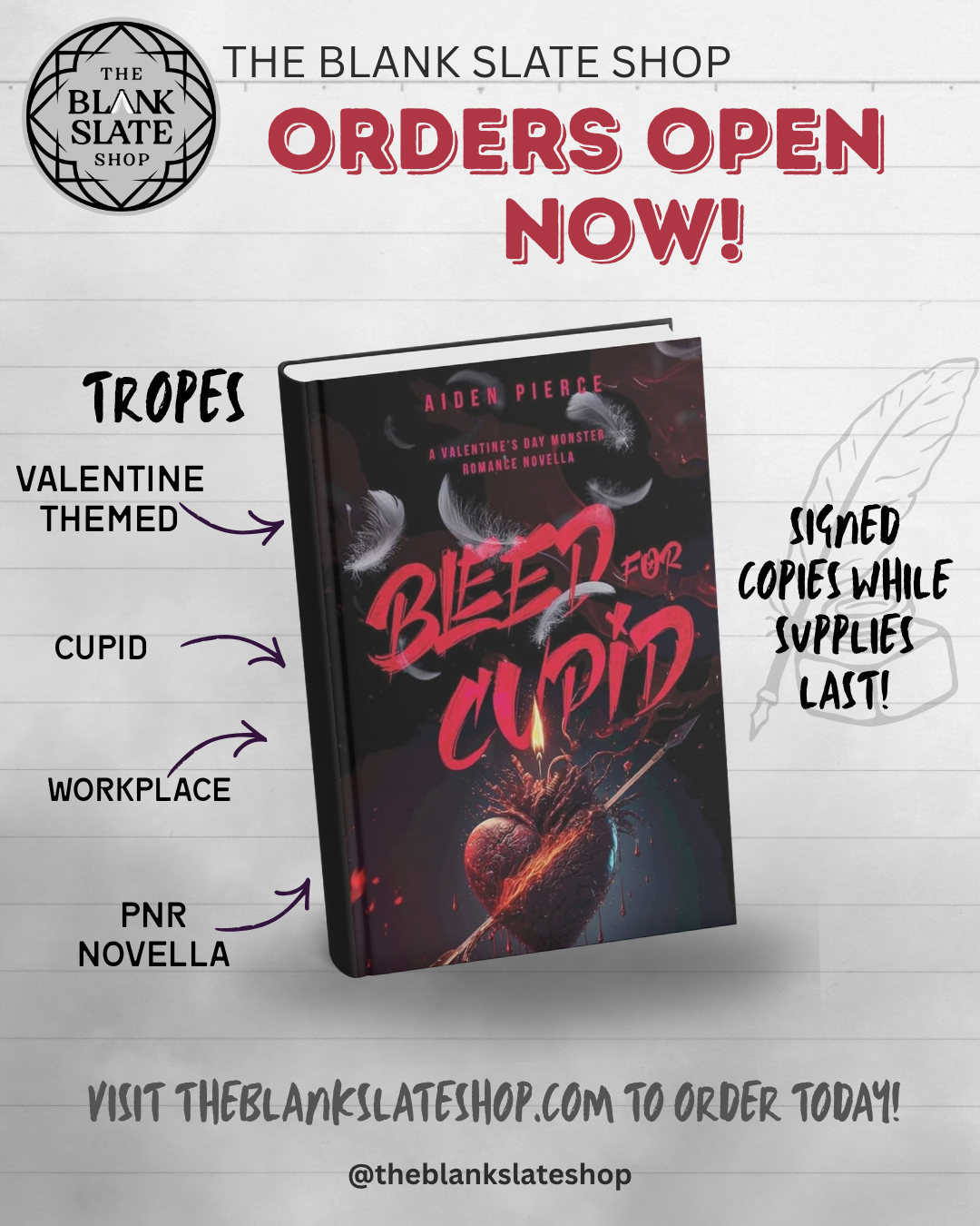 Bleed for Cupid by Aiden Pierce