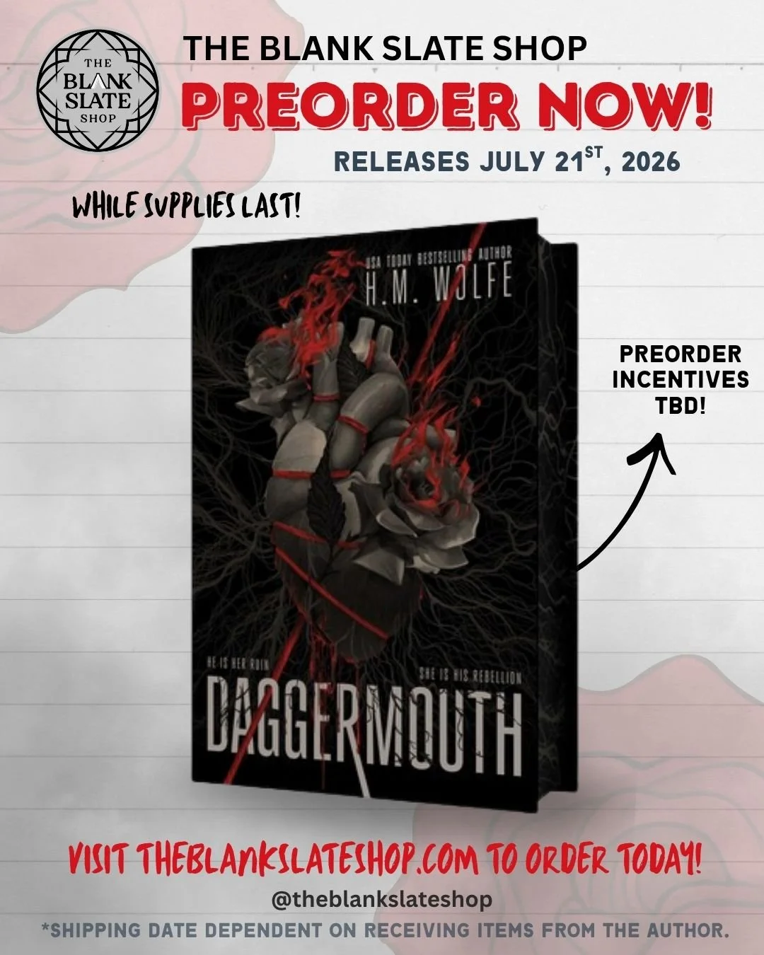 Preorder Daggermouth by HM Wolfe