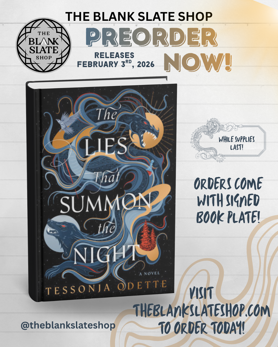 Preorder The Lies That Summon the Night - Tessonja Odette