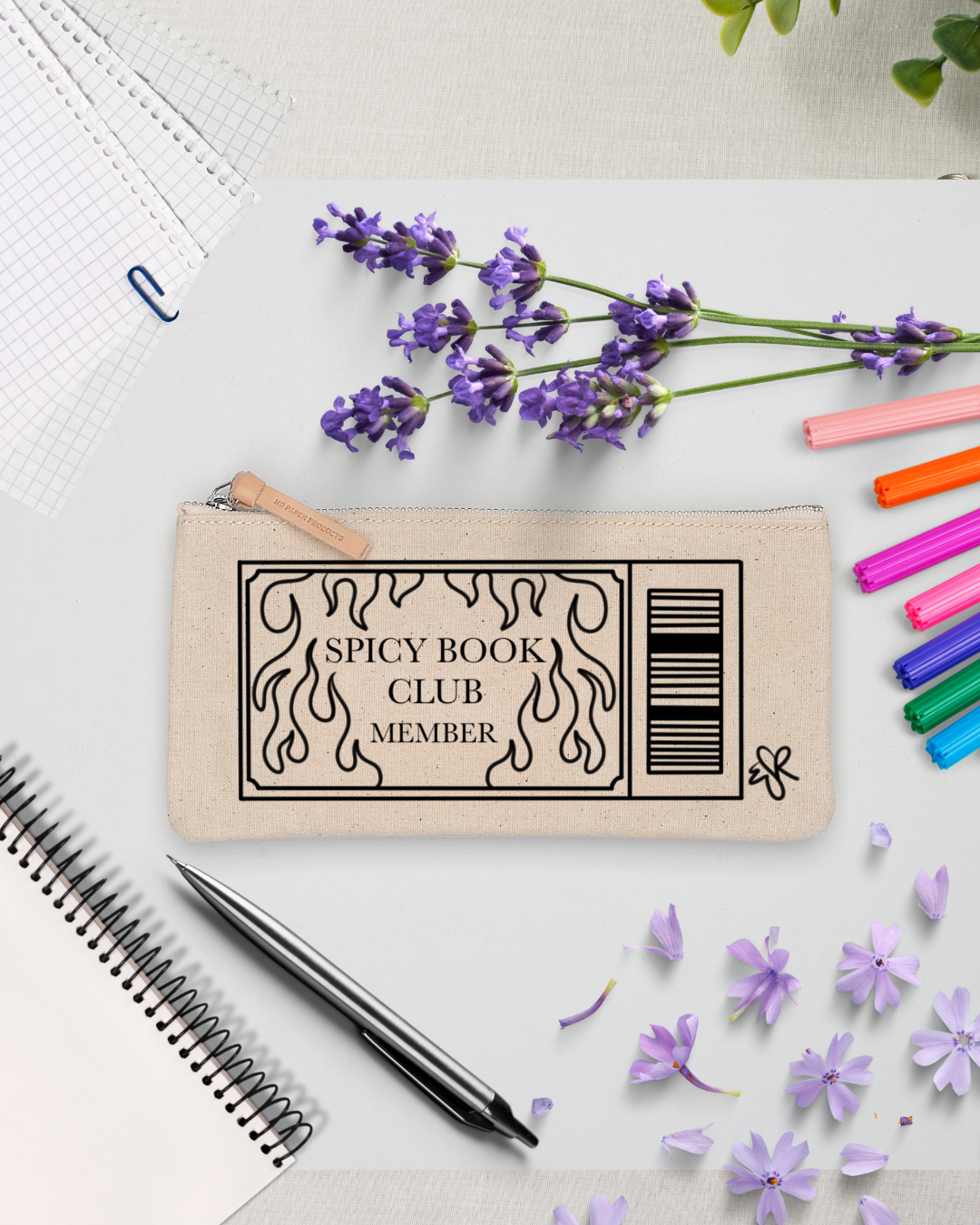 Spicy Book Club Pencil Pouch
