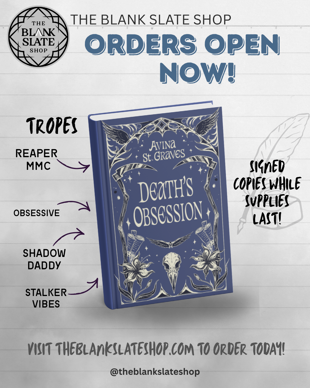 Death's Obsession (2026 Special Edition) by Avina St. Graves