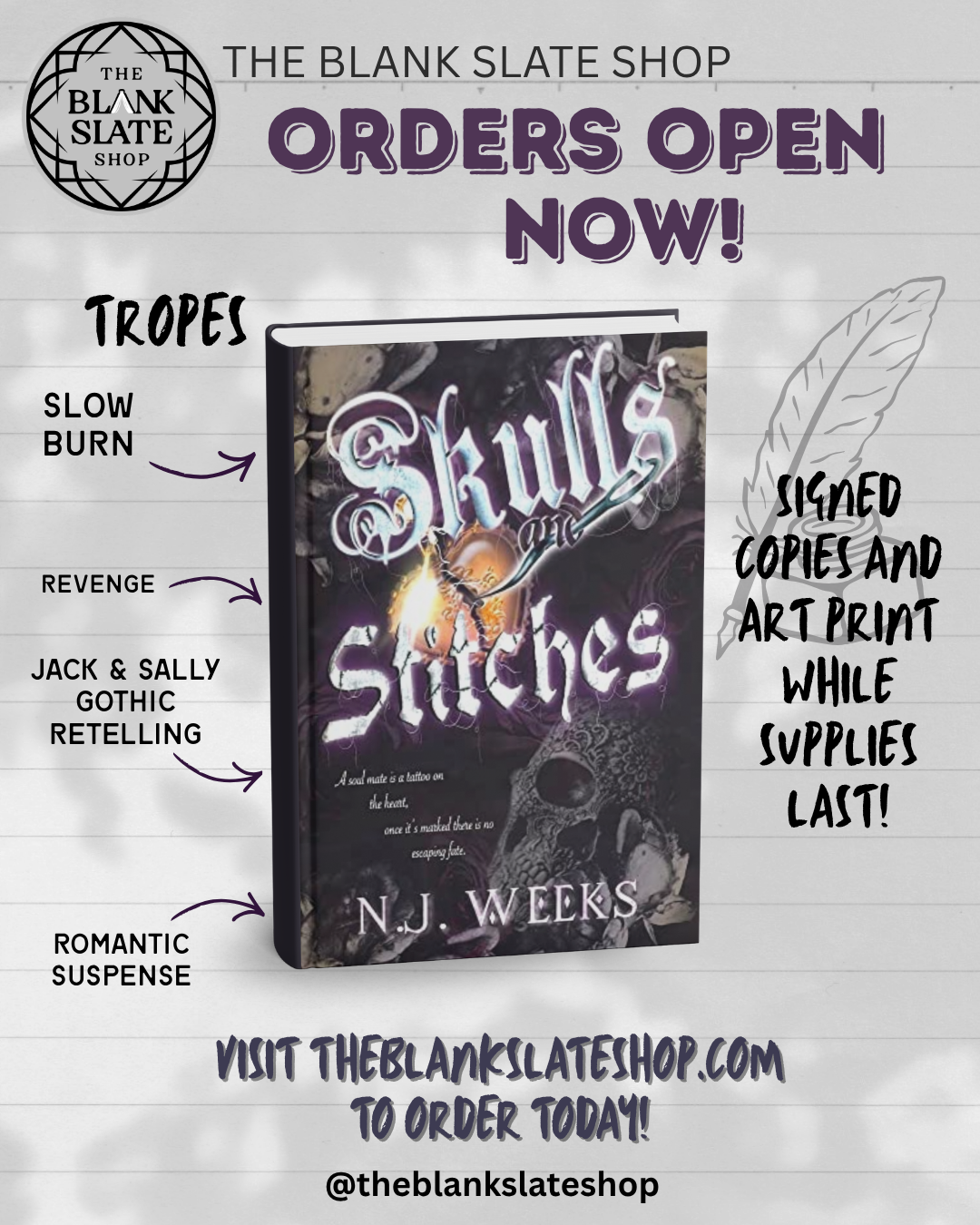 Skulls & Stitches by N.J. Weeks