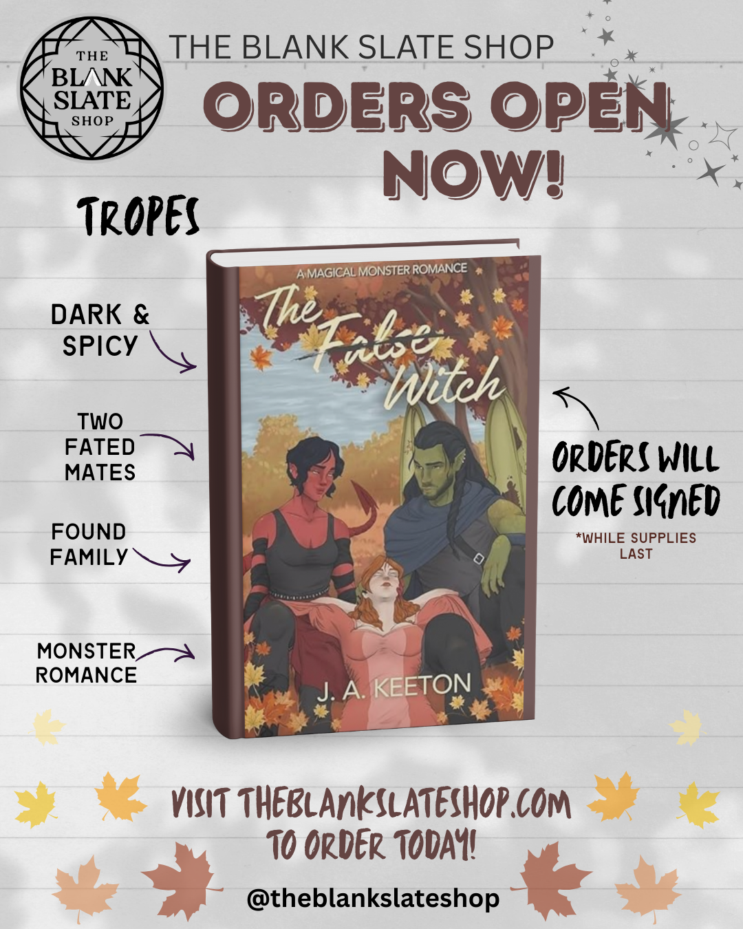 The False Witch by J.A. Keeton - Signed