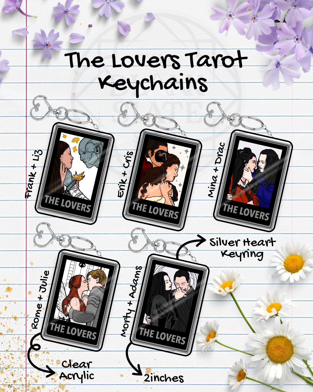 The Lovers - Tarot Keychain